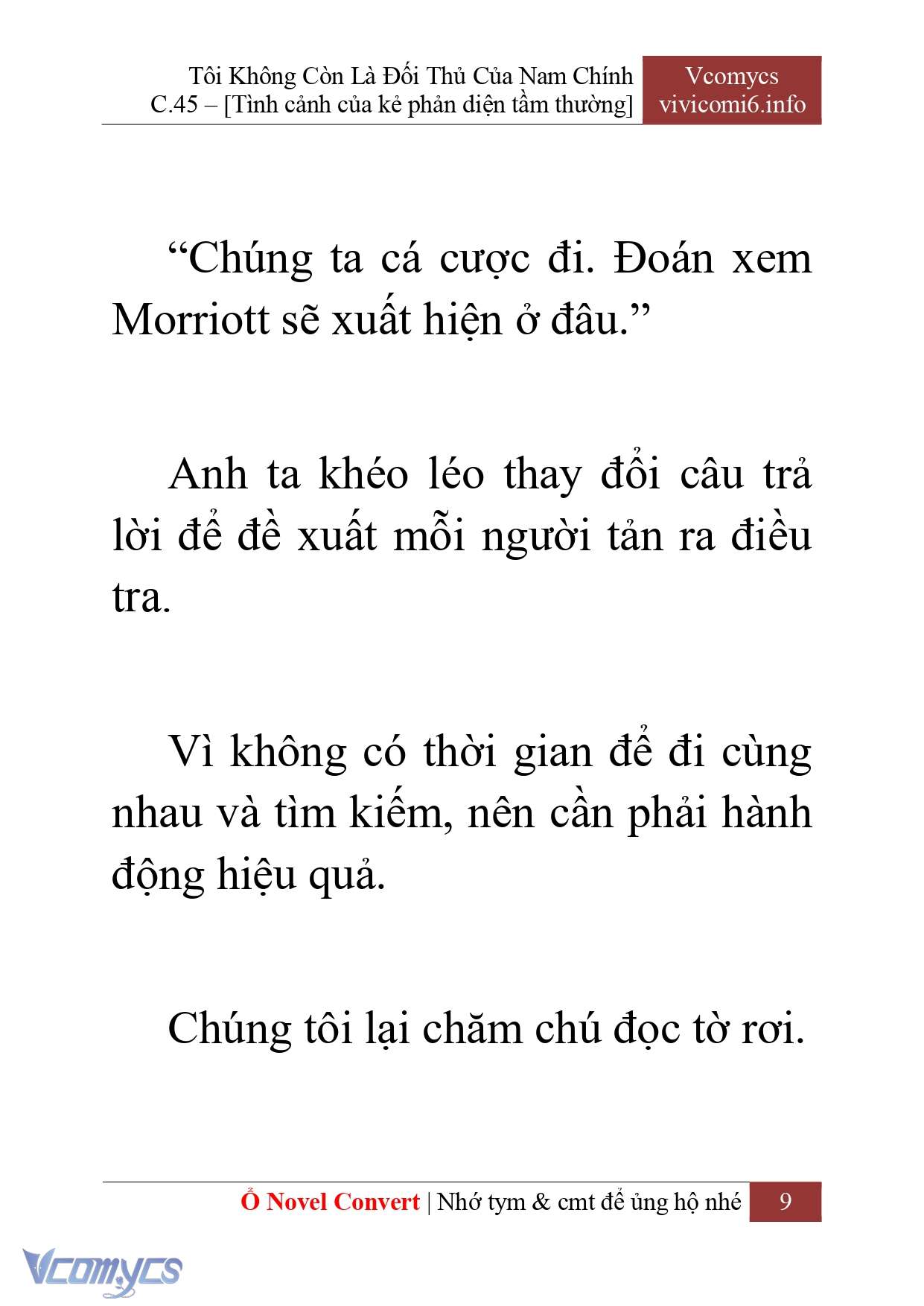 [Novel] Tôi Không Còn Là Đối Thủ Của Nam Chính Chapter  45 - 11