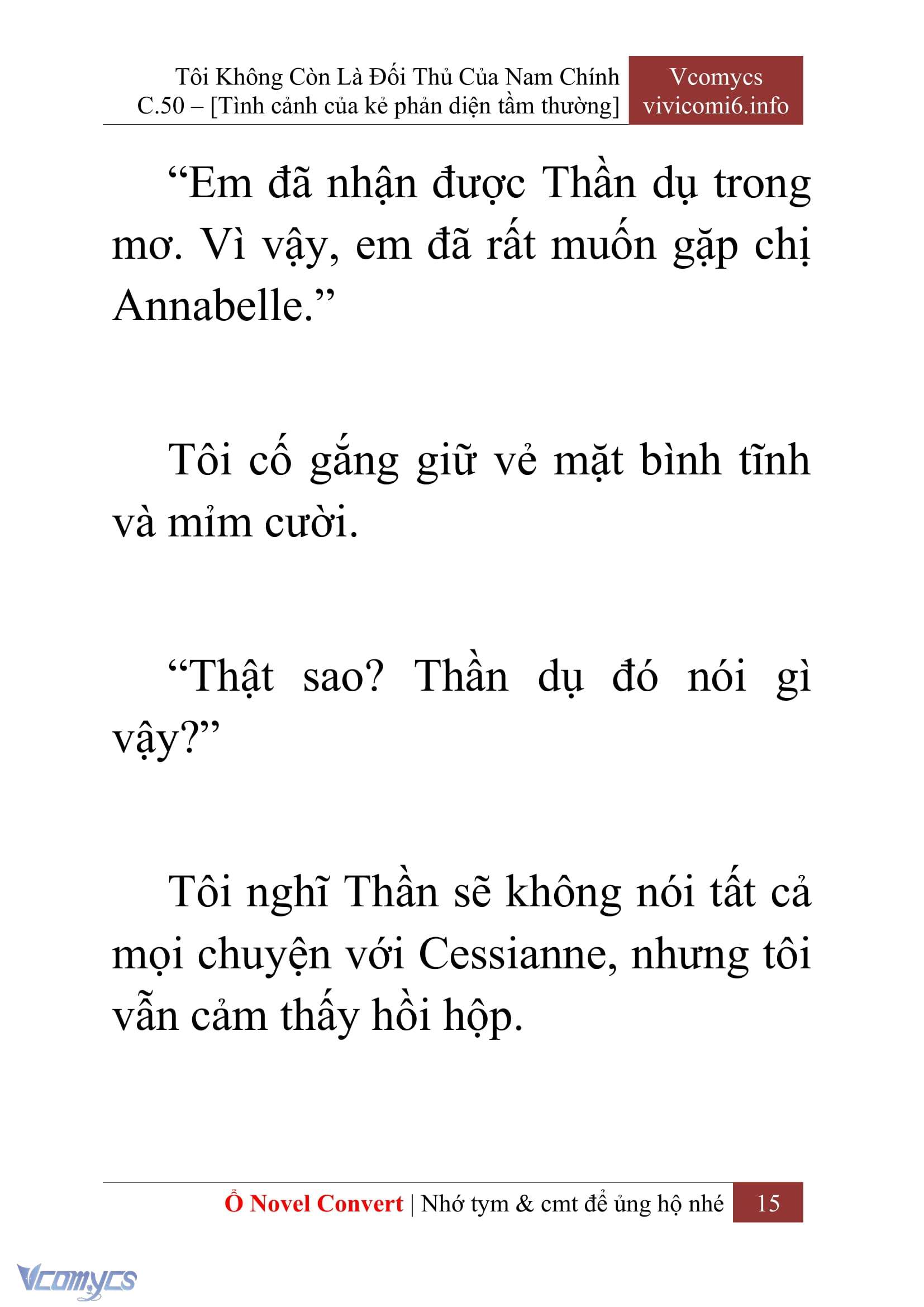[Novel] Tôi Không Còn Là Đối Thủ Của Nam Chính Chapter  50 - 17