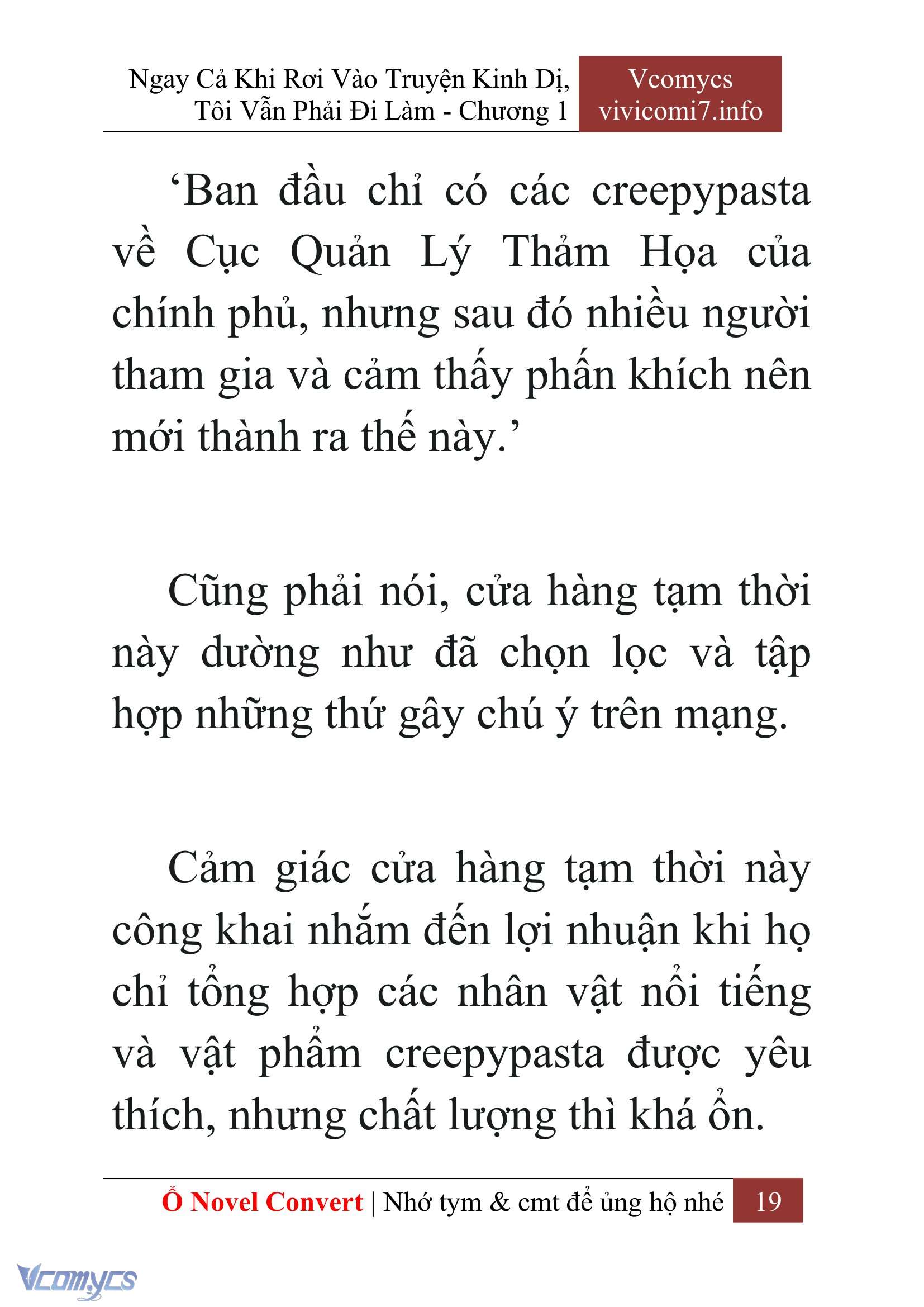 [Novel] Ngay Cả Khi Rơi Vào Truyện Kinh Dị, Tôi Vẫn Phải Đi Làm Chapter  1 - 21