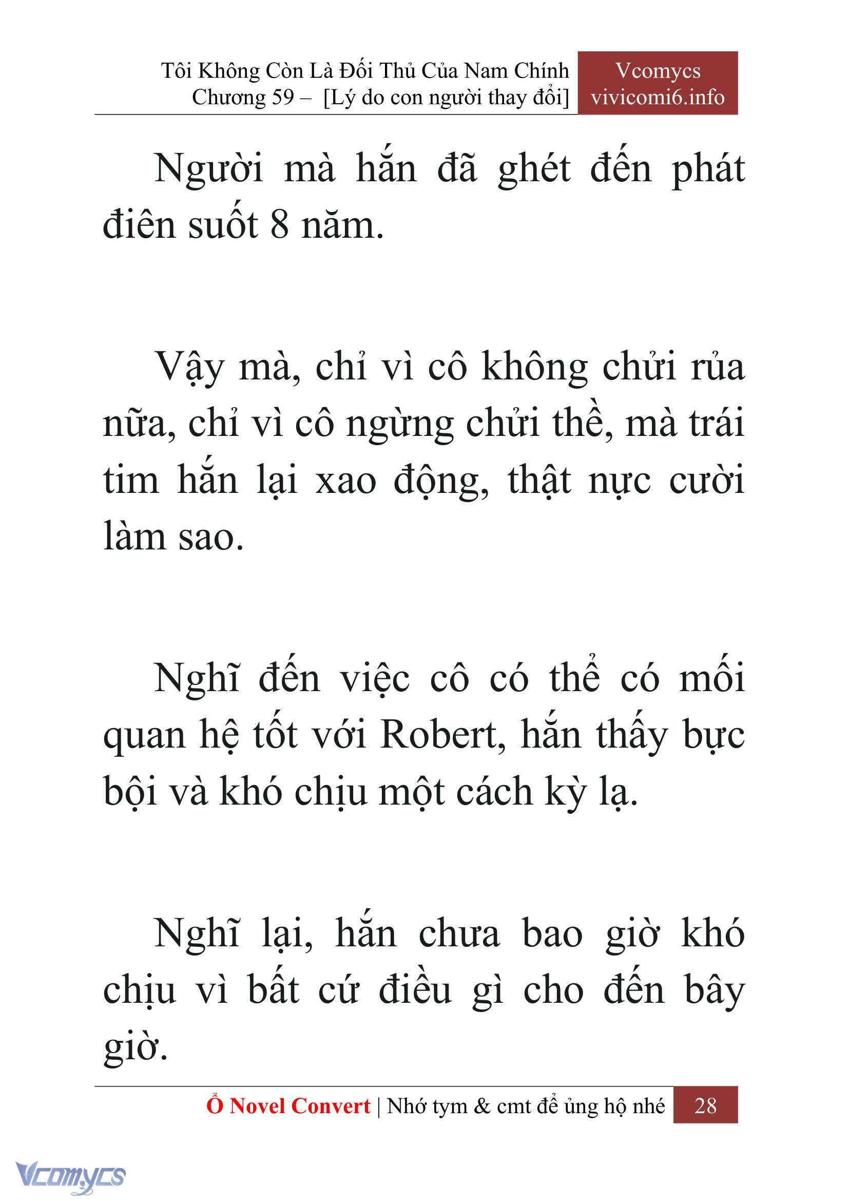 [Novel] Tôi Không Còn Là Đối Thủ Của Nam Chính Chapter  59 - 30