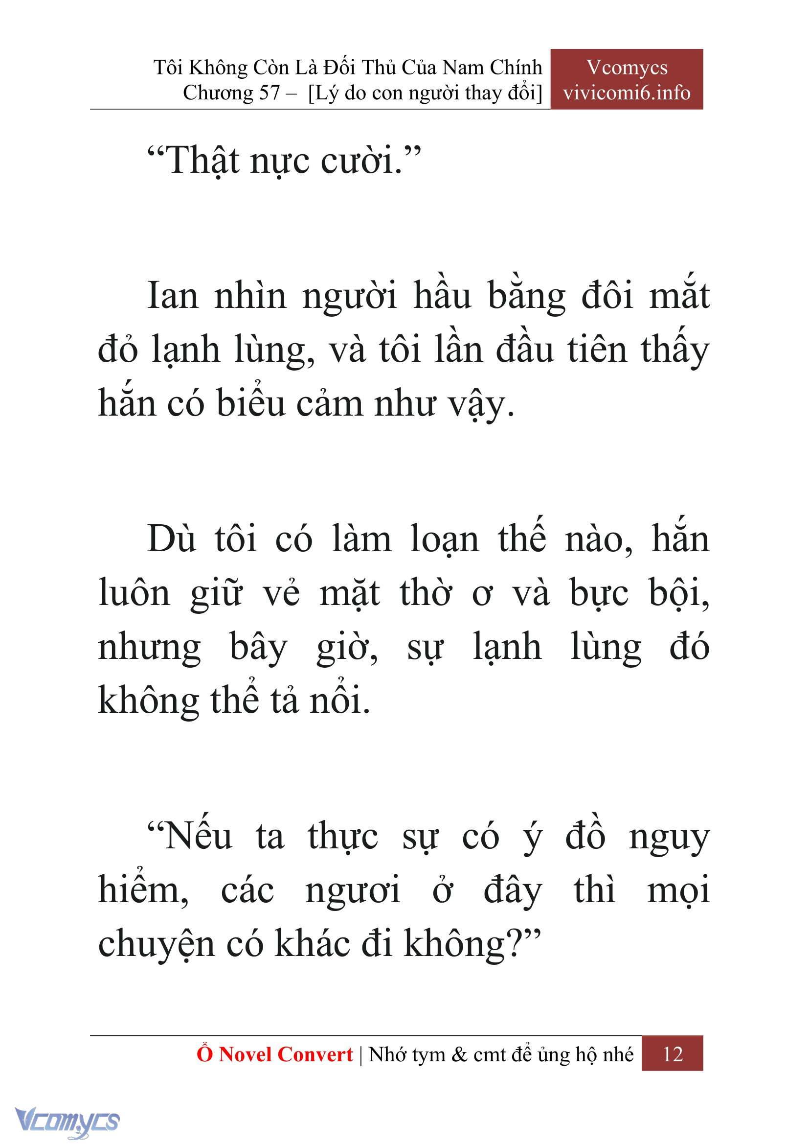 [Novel] Tôi Không Còn Là Đối Thủ Của Nam Chính Chapter  57 - 14
