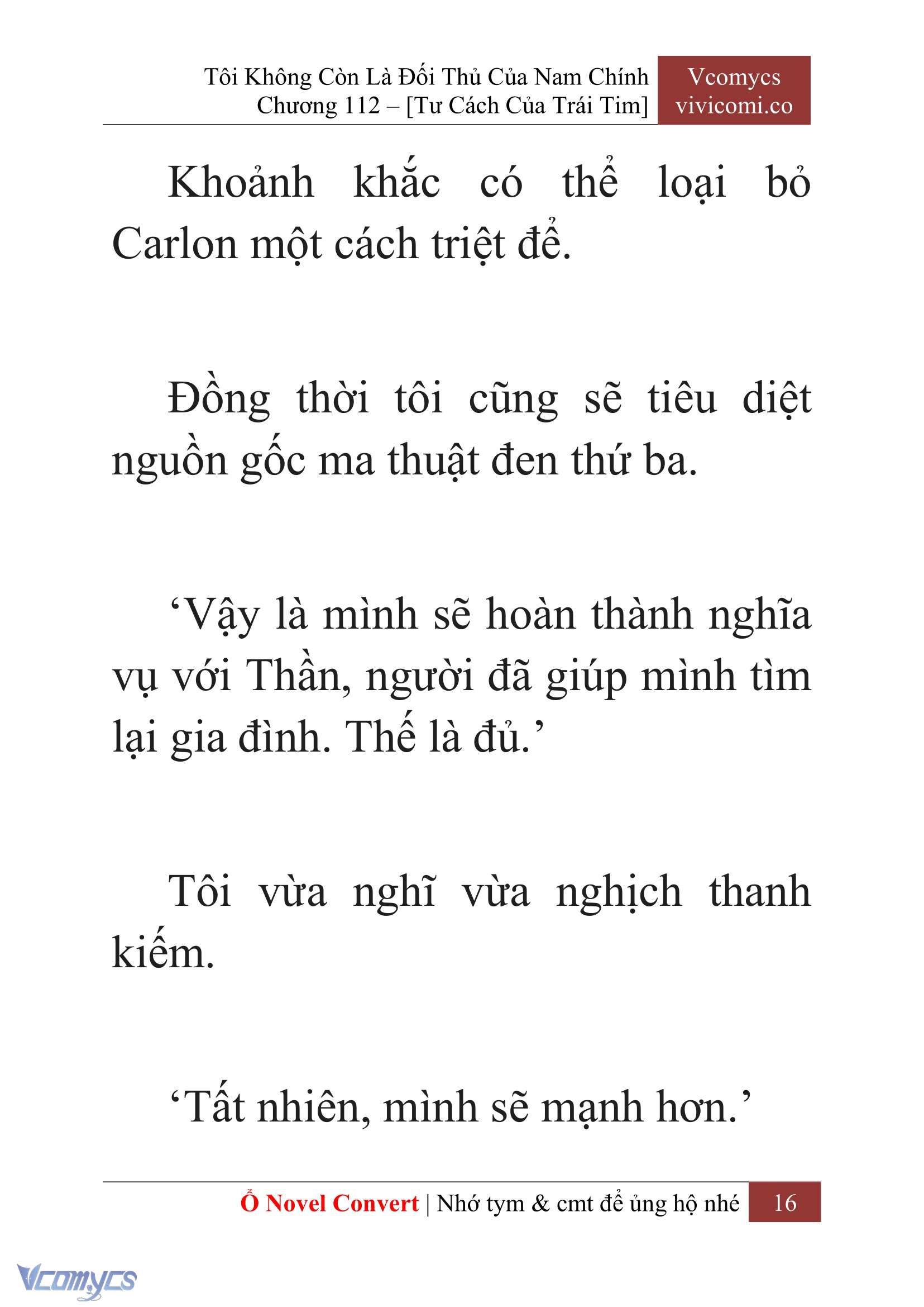 [Novel] Tôi Không Còn Là Đối Thủ Của Nam Chính Chapter  112 - 18