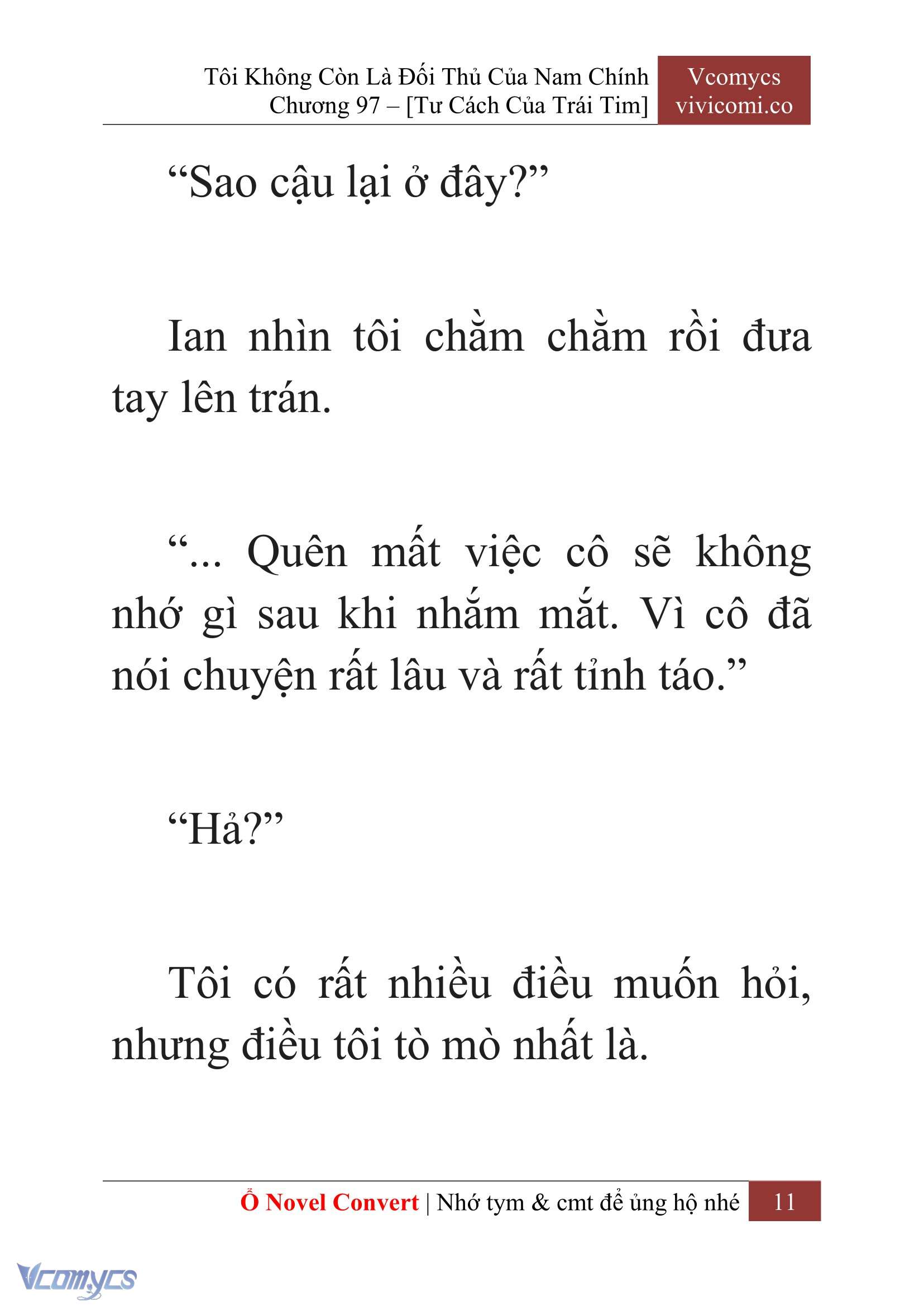 [Novel] Tôi Không Còn Là Đối Thủ Của Nam Chính Chapter  97 - 13
