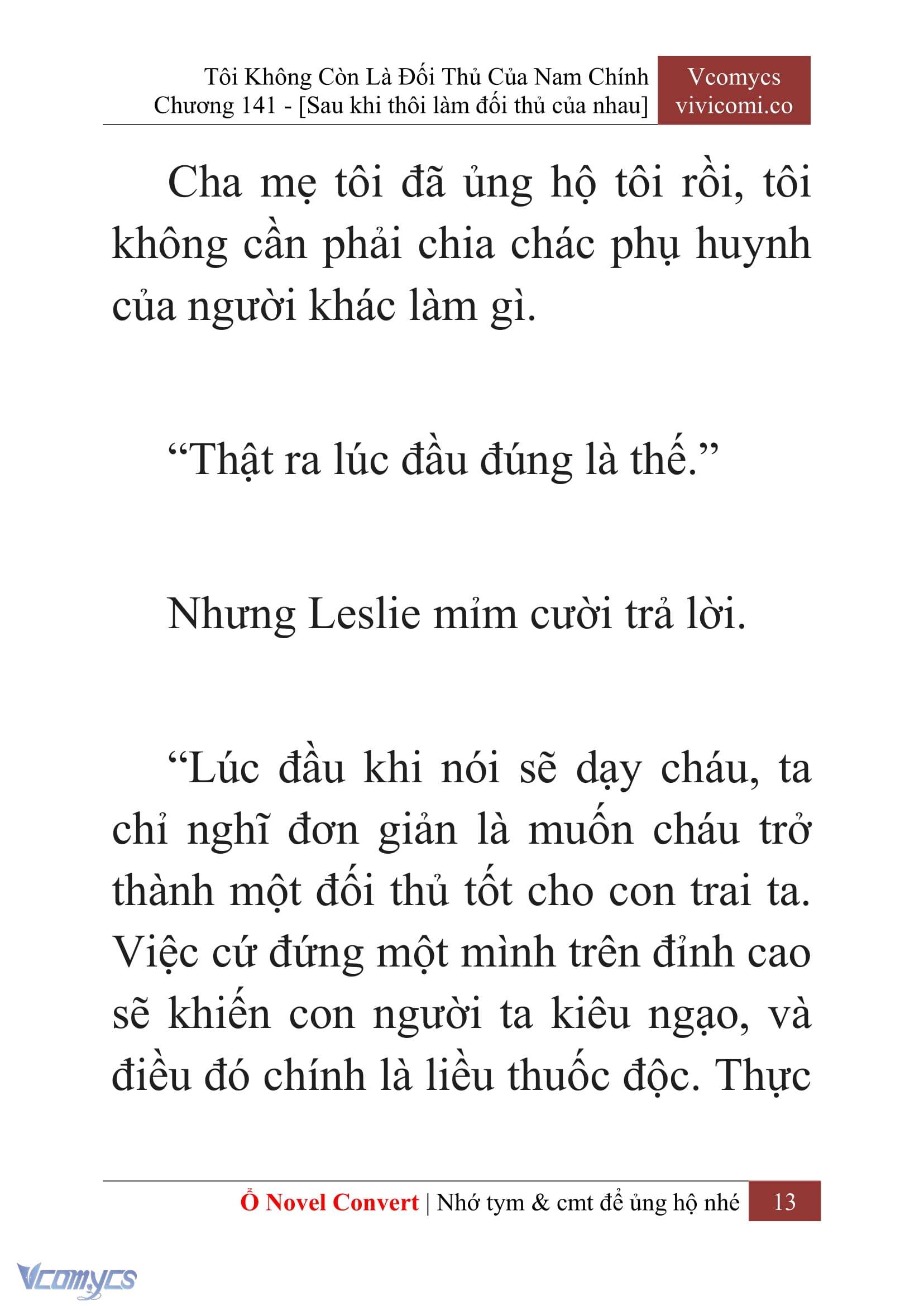 [Novel] Tôi Không Còn Là Đối Thủ Của Nam Chính Chapter  141 - 15
