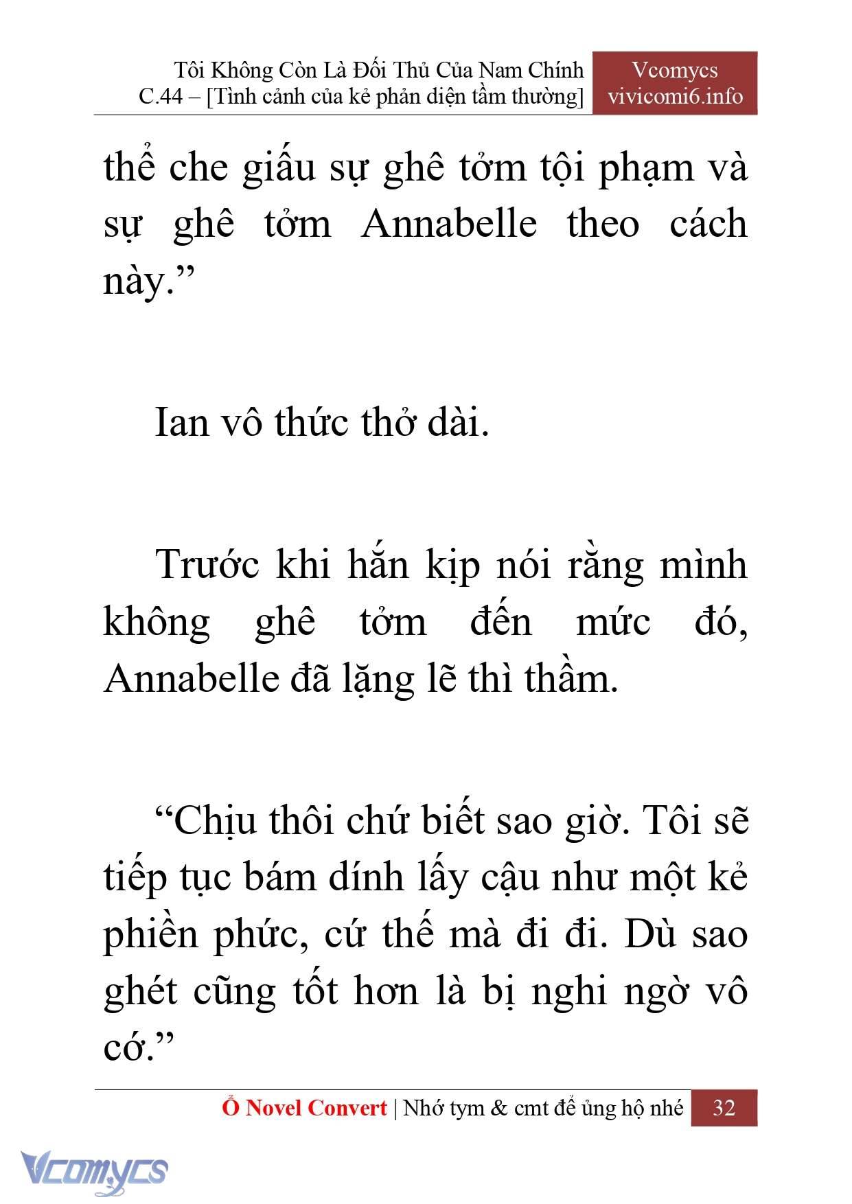 [Novel] Tôi Không Còn Là Đối Thủ Của Nam Chính Chapter  44 - 34