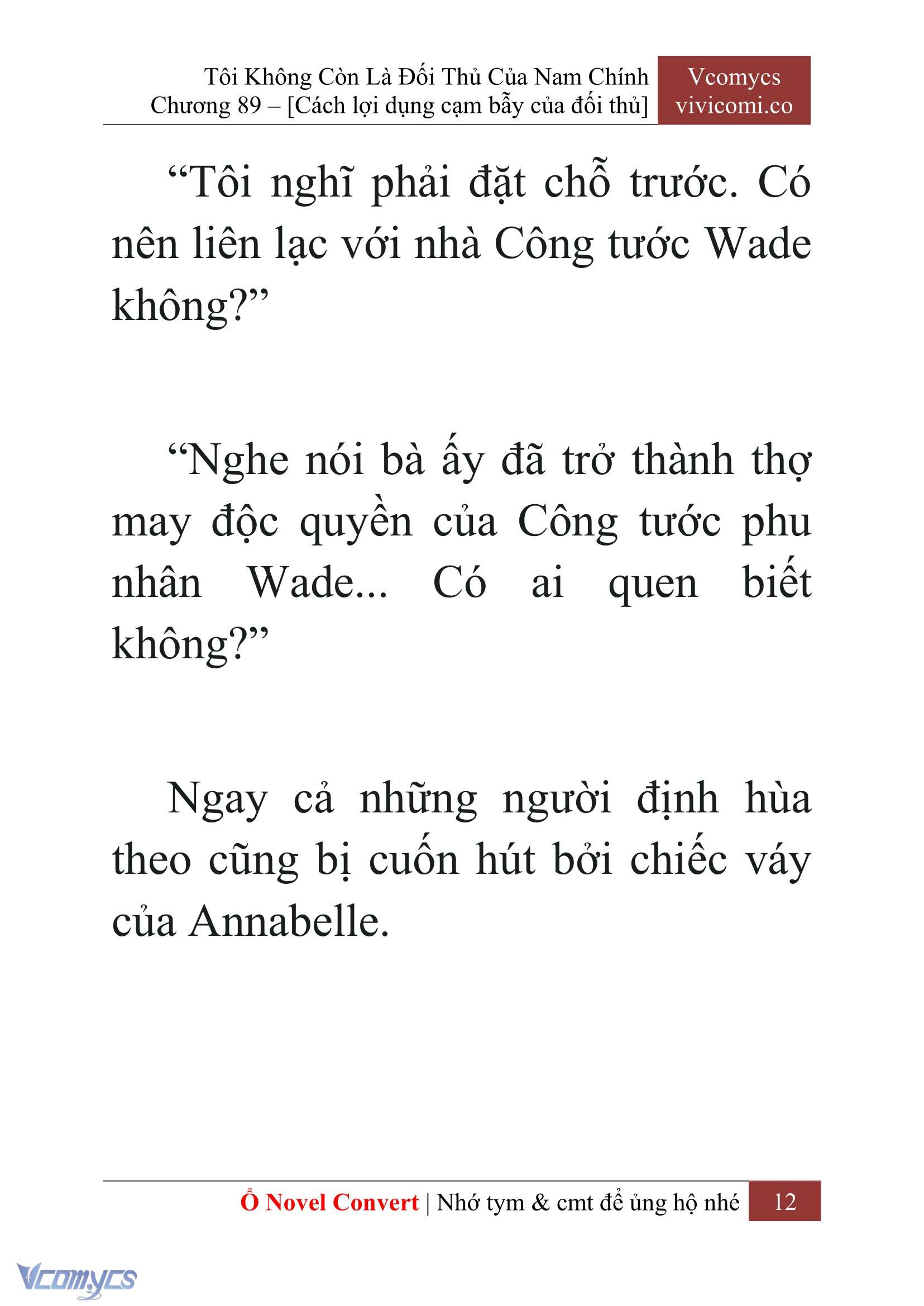 [Novel] Tôi Không Còn Là Đối Thủ Của Nam Chính Chapter  89 - 14