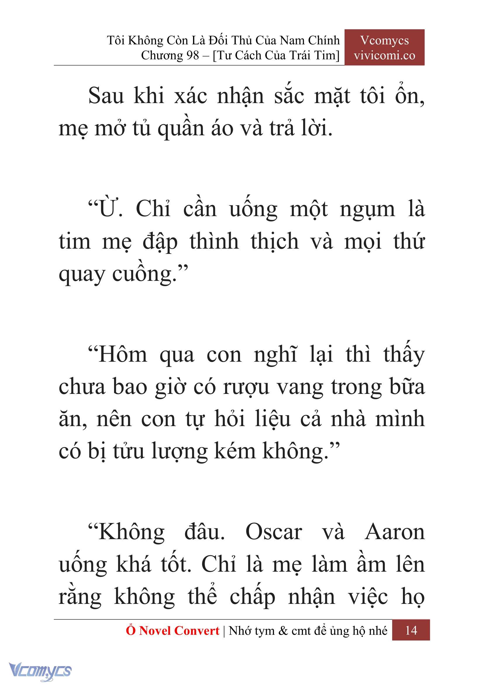 [Novel] Tôi Không Còn Là Đối Thủ Của Nam Chính Chapter  98 - 16