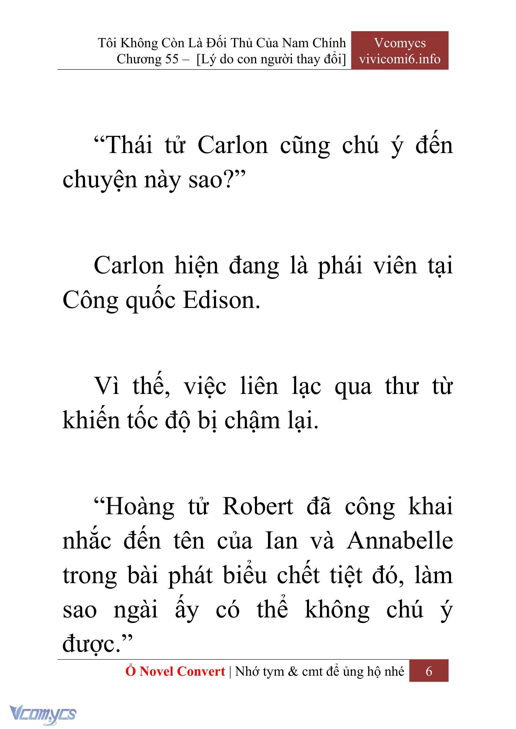 [Novel] Tôi Không Còn Là Đối Thủ Của Nam Chính Chapter  55 - 8