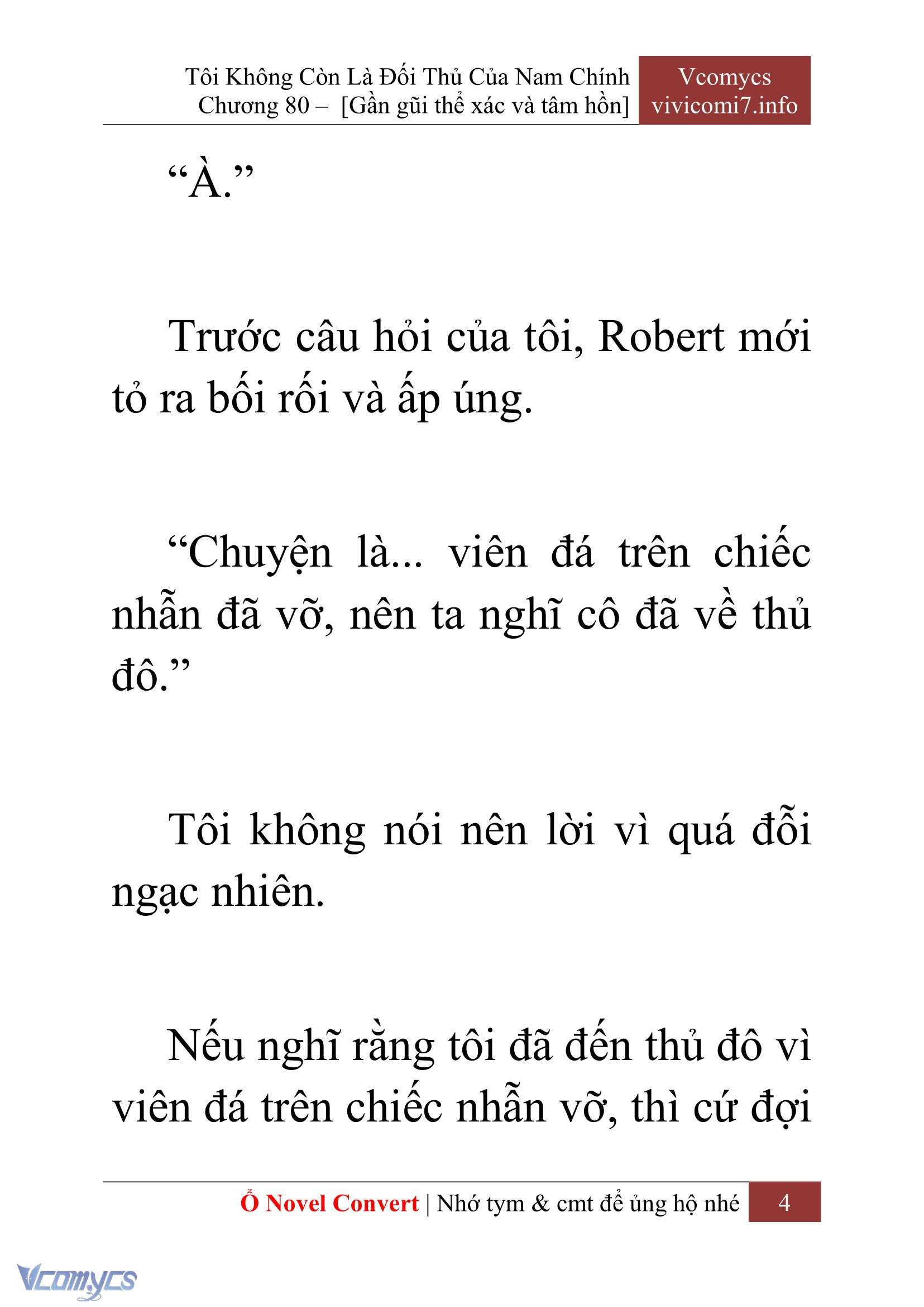 [Novel] Tôi Không Còn Là Đối Thủ Của Nam Chính Chapter  80 - 6