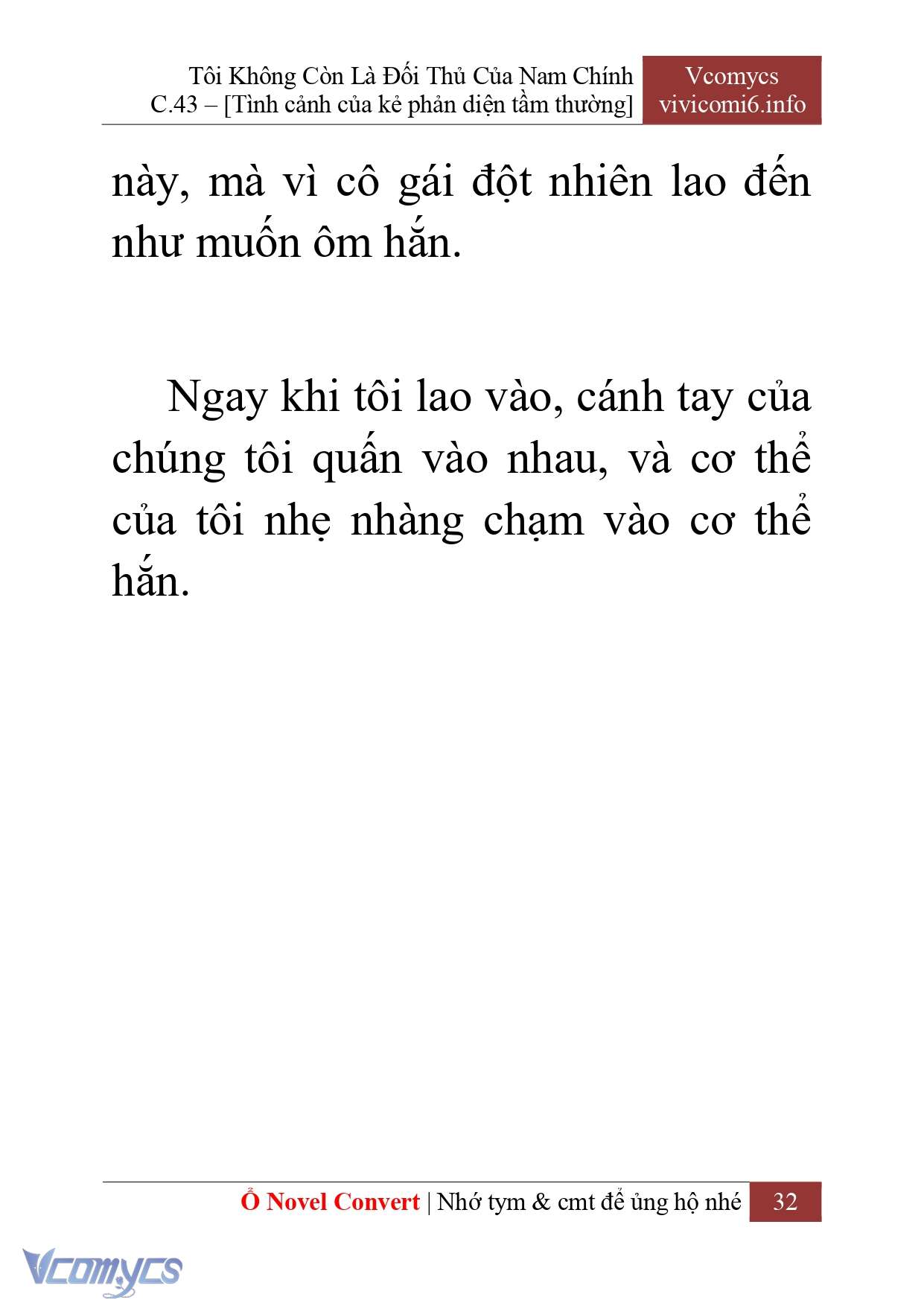 [Novel] Tôi Không Còn Là Đối Thủ Của Nam Chính Chapter  43 - 34