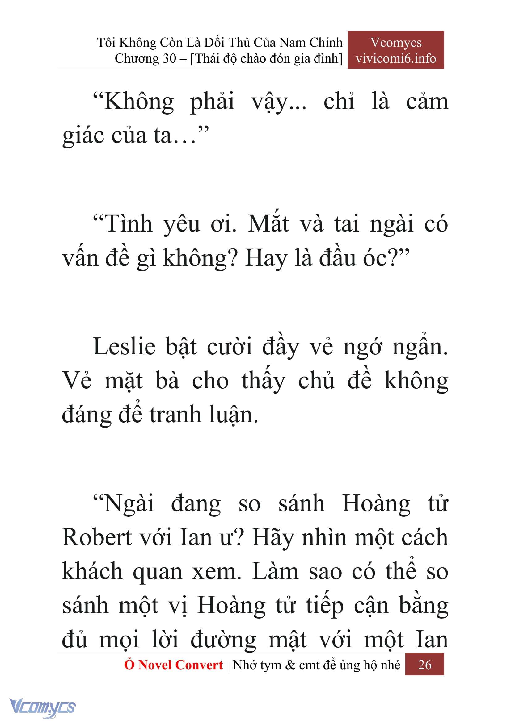 [Novel] Tôi Không Còn Là Đối Thủ Của Nam Chính Chapter  30 - 28