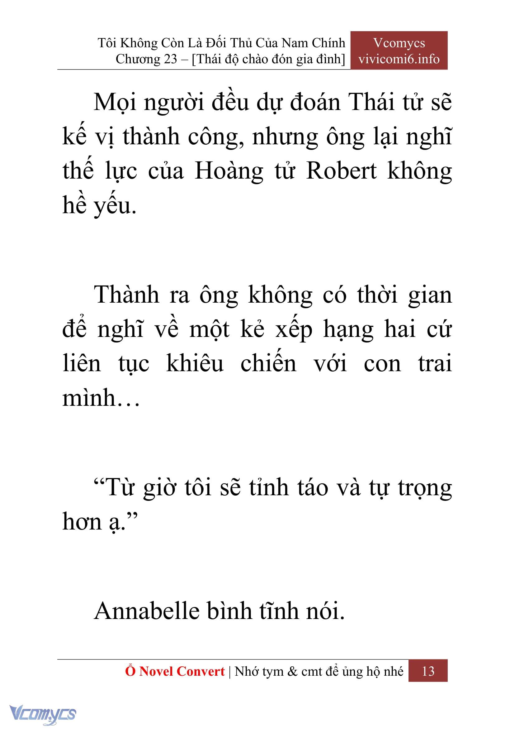 [Novel] Tôi Không Còn Là Đối Thủ Của Nam Chính Chapter  23 - 15