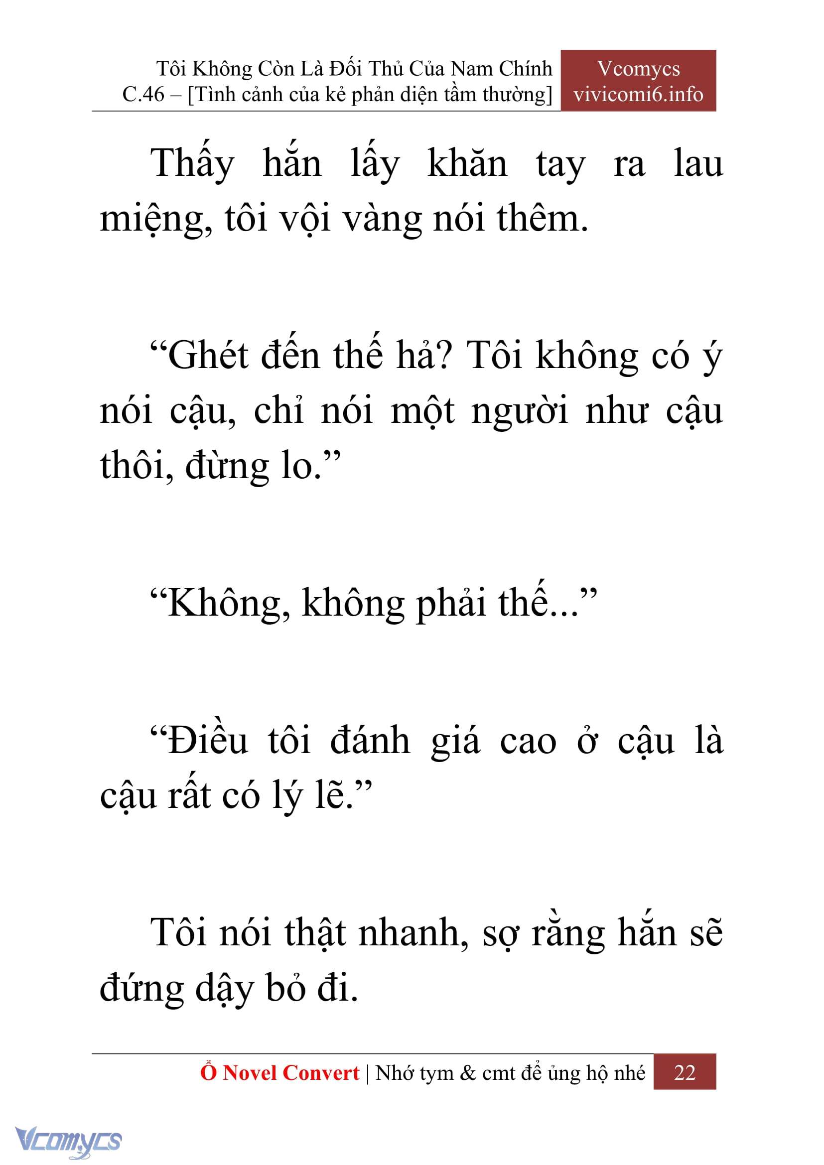 [Novel] Tôi Không Còn Là Đối Thủ Của Nam Chính Chapter  46 - 24