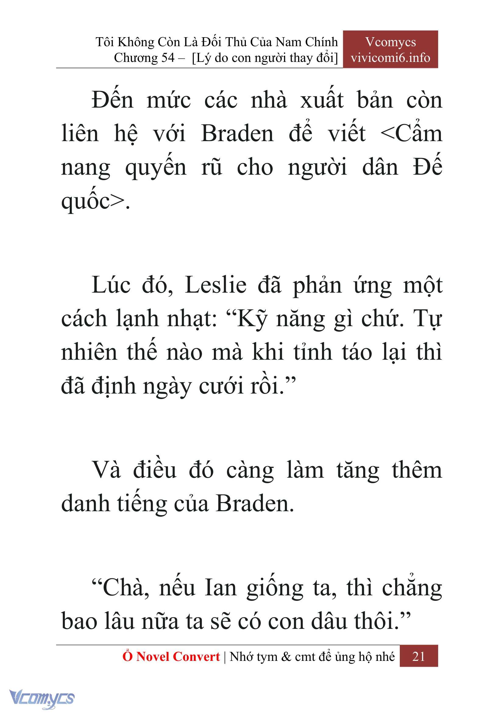 [Novel] Tôi Không Còn Là Đối Thủ Của Nam Chính Chapter  54 - 23