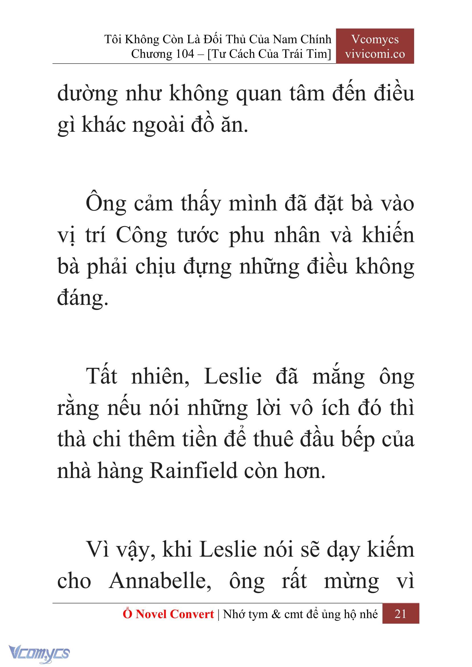 [Novel] Tôi Không Còn Là Đối Thủ Của Nam Chính Chapter  104 - 23
