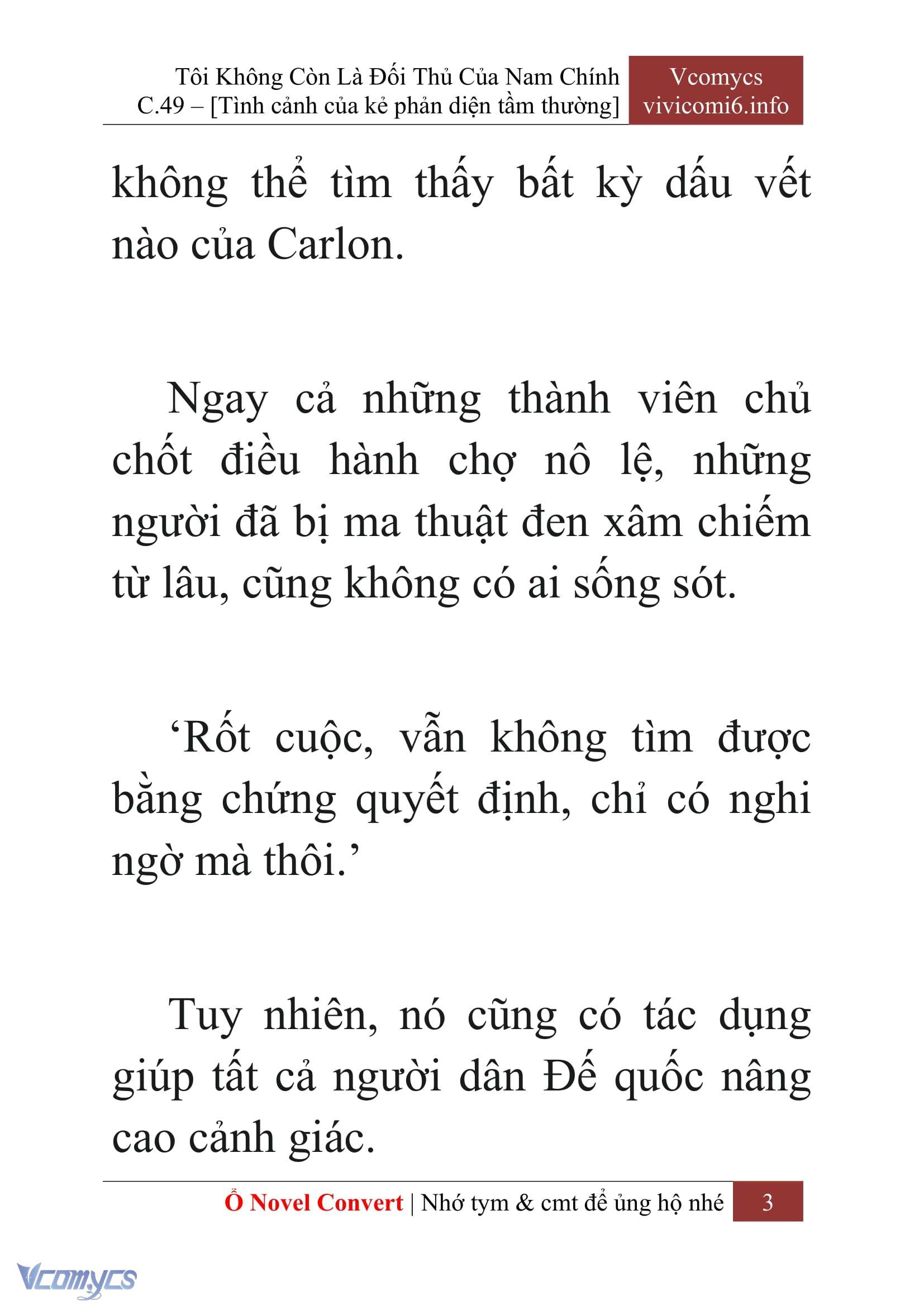 [Novel] Tôi Không Còn Là Đối Thủ Của Nam Chính Chapter  49 - 5