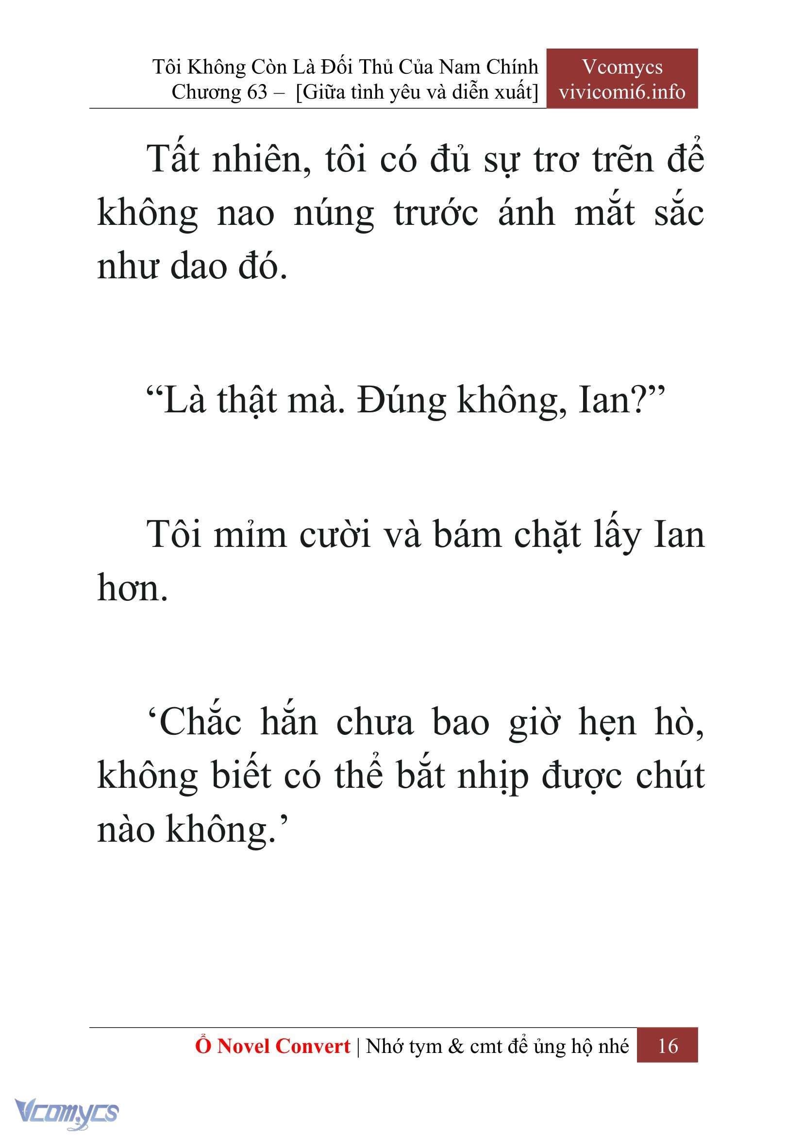 [Novel] Tôi Không Còn Là Đối Thủ Của Nam Chính Chapter  63 - 18