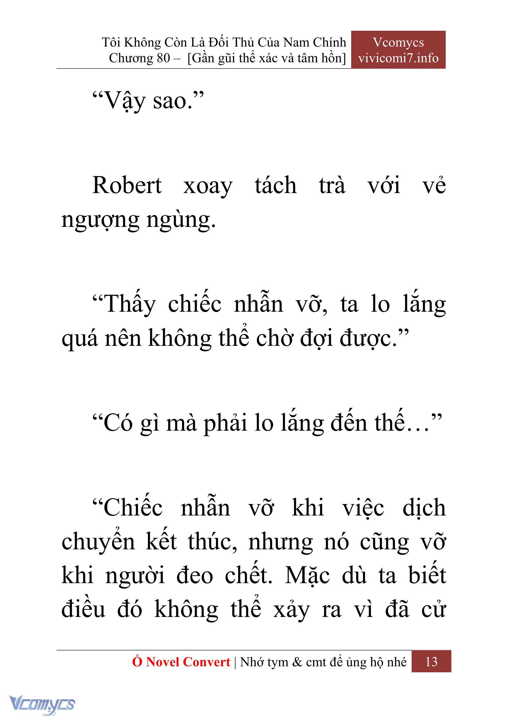 [Novel] Tôi Không Còn Là Đối Thủ Của Nam Chính Chapter  80 - 15