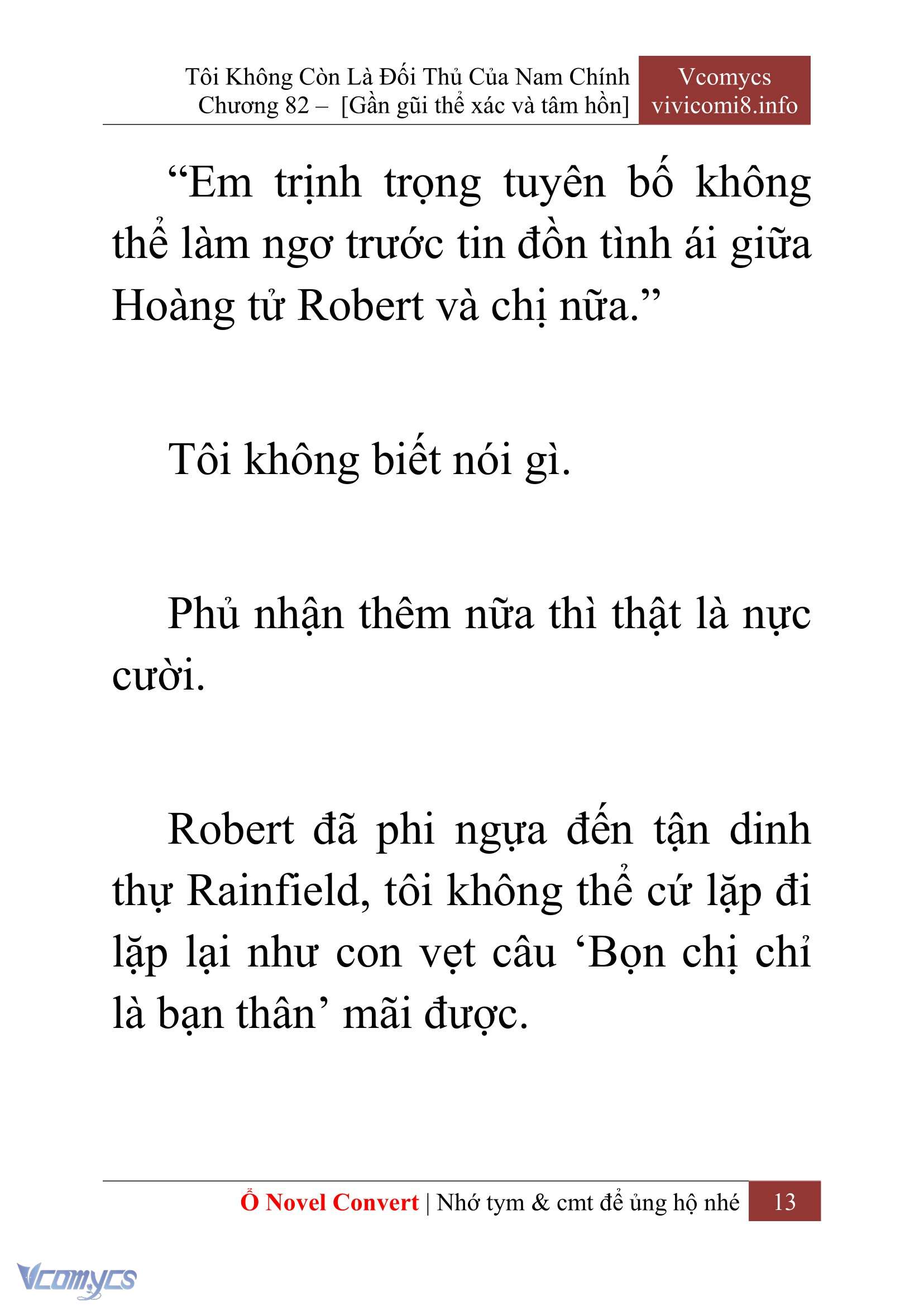 [Novel] Tôi Không Còn Là Đối Thủ Của Nam Chính Chapter  82 - 15