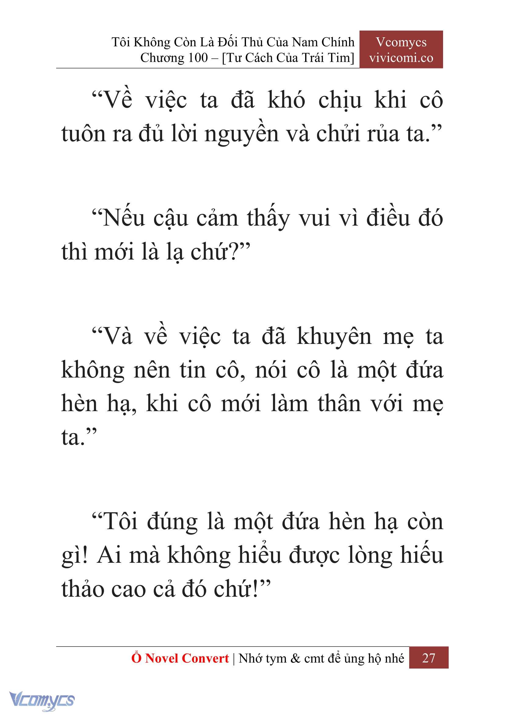 [Novel] Tôi Không Còn Là Đối Thủ Của Nam Chính Chapter  100 - 29