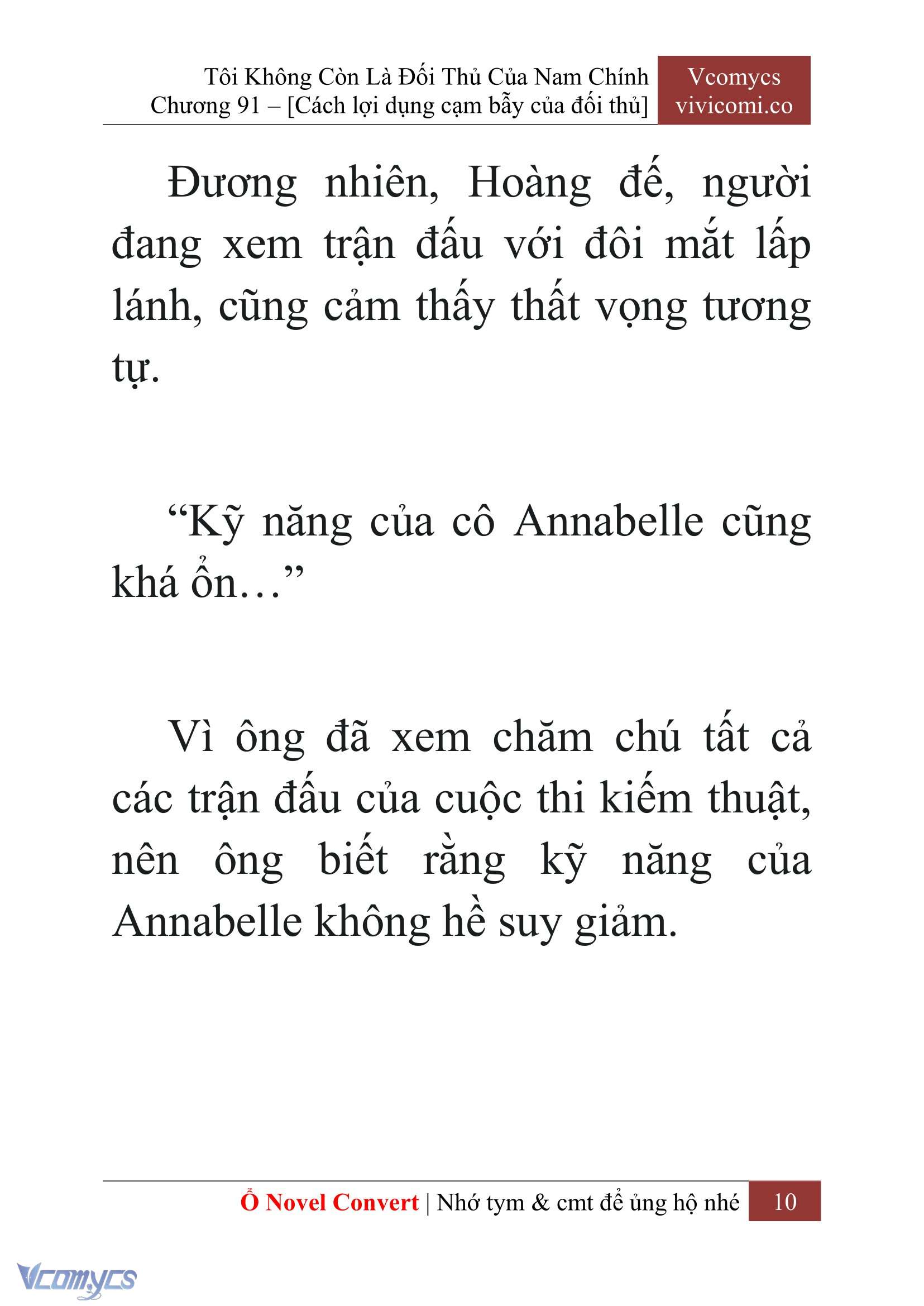 [Novel] Tôi Không Còn Là Đối Thủ Của Nam Chính Chapter  91 - 12