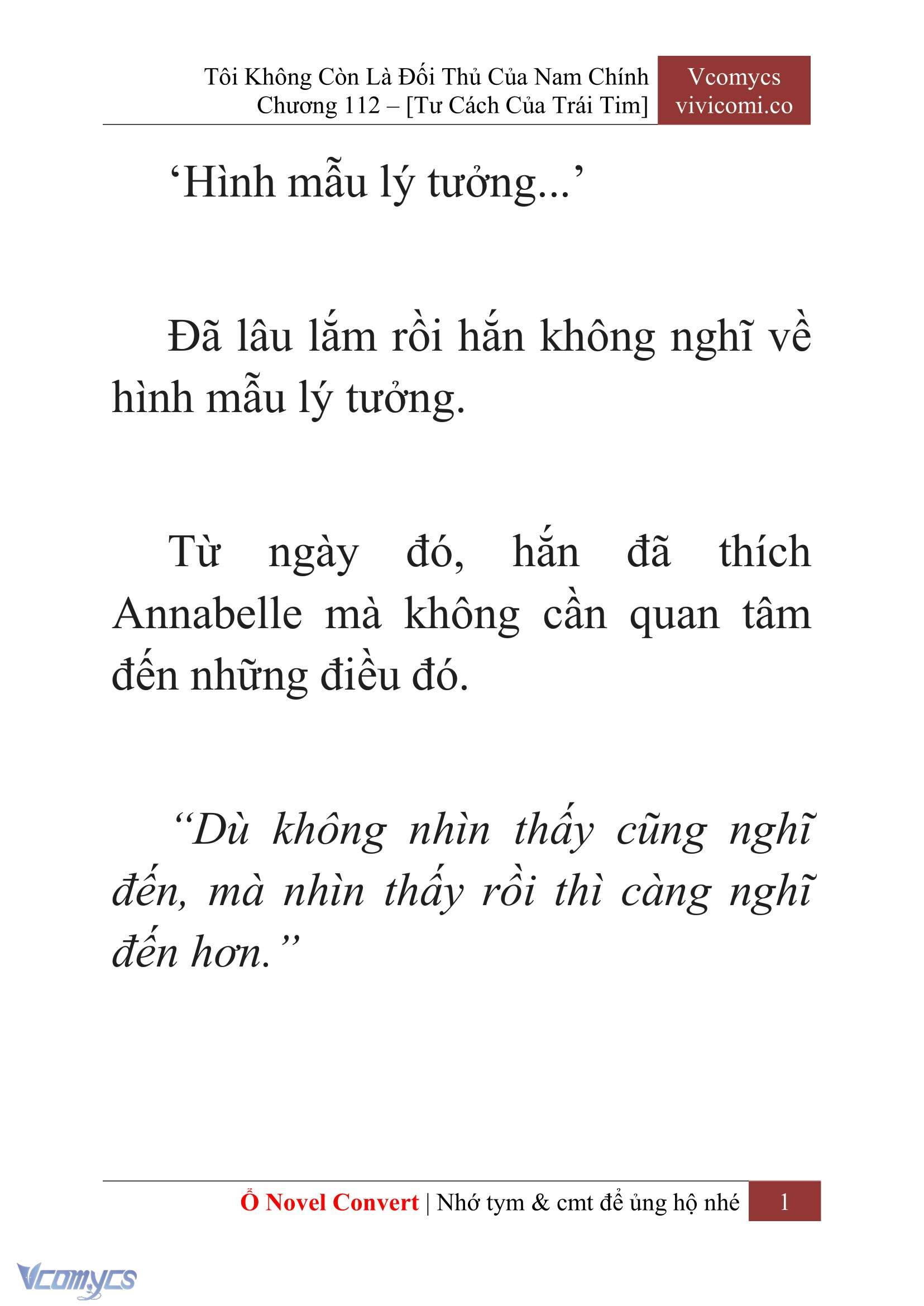 [Novel] Tôi Không Còn Là Đối Thủ Của Nam Chính Chapter  112 - 3