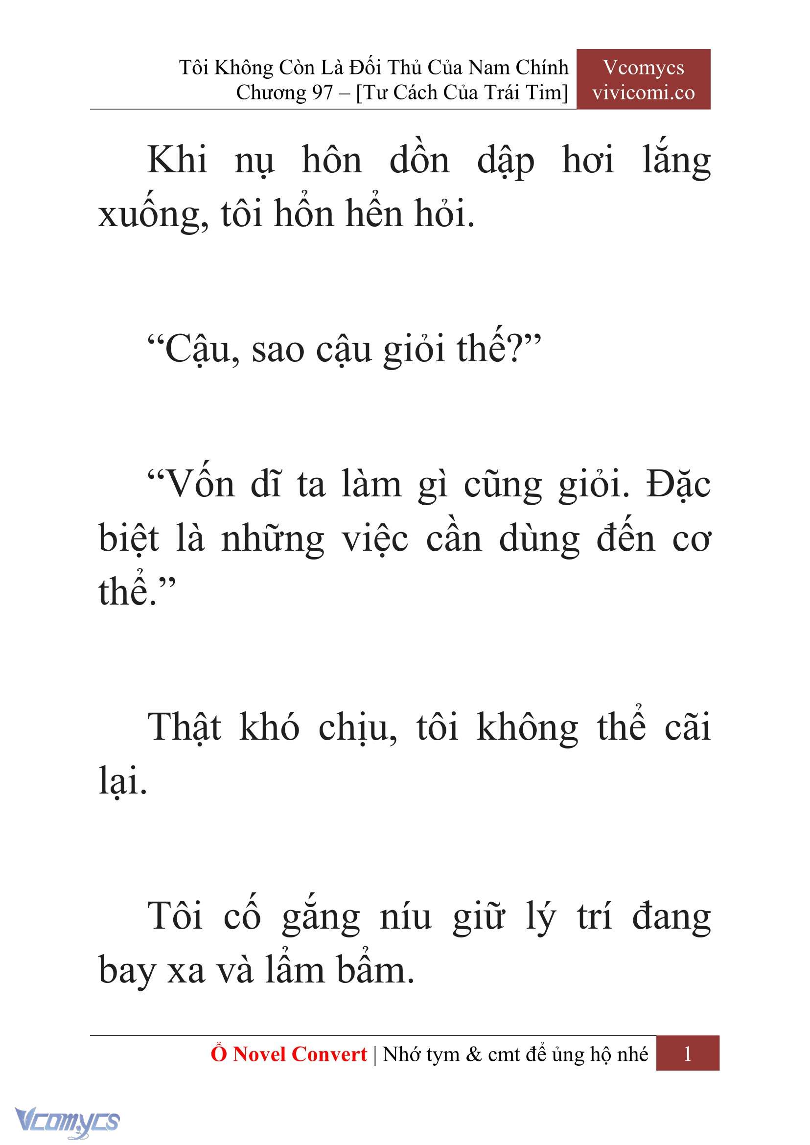 [Novel] Tôi Không Còn Là Đối Thủ Của Nam Chính Chapter  97 - 3
