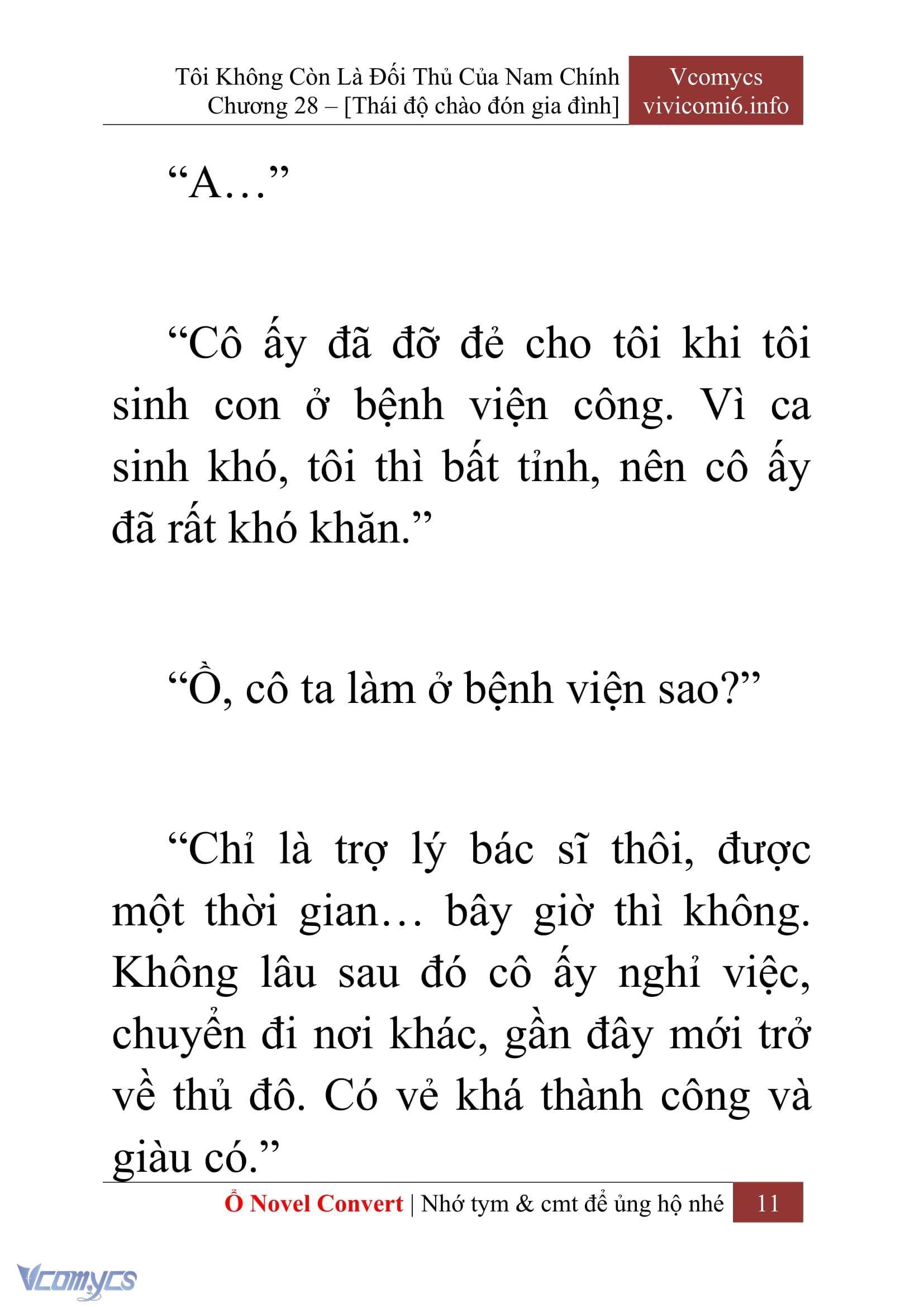 [Novel] Tôi Không Còn Là Đối Thủ Của Nam Chính Chapter  28 - 13