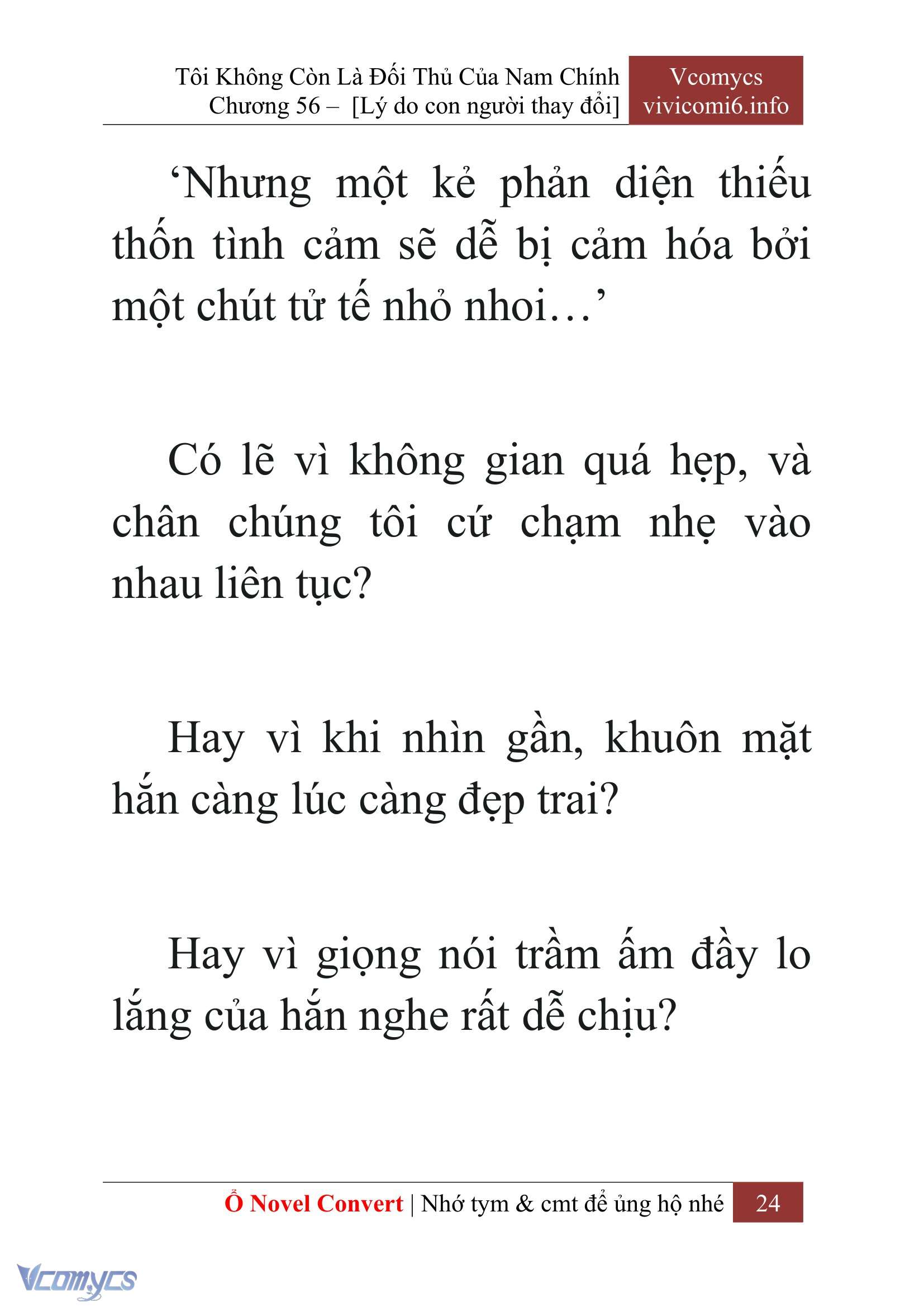 [Novel] Tôi Không Còn Là Đối Thủ Của Nam Chính Chapter  56 - 26