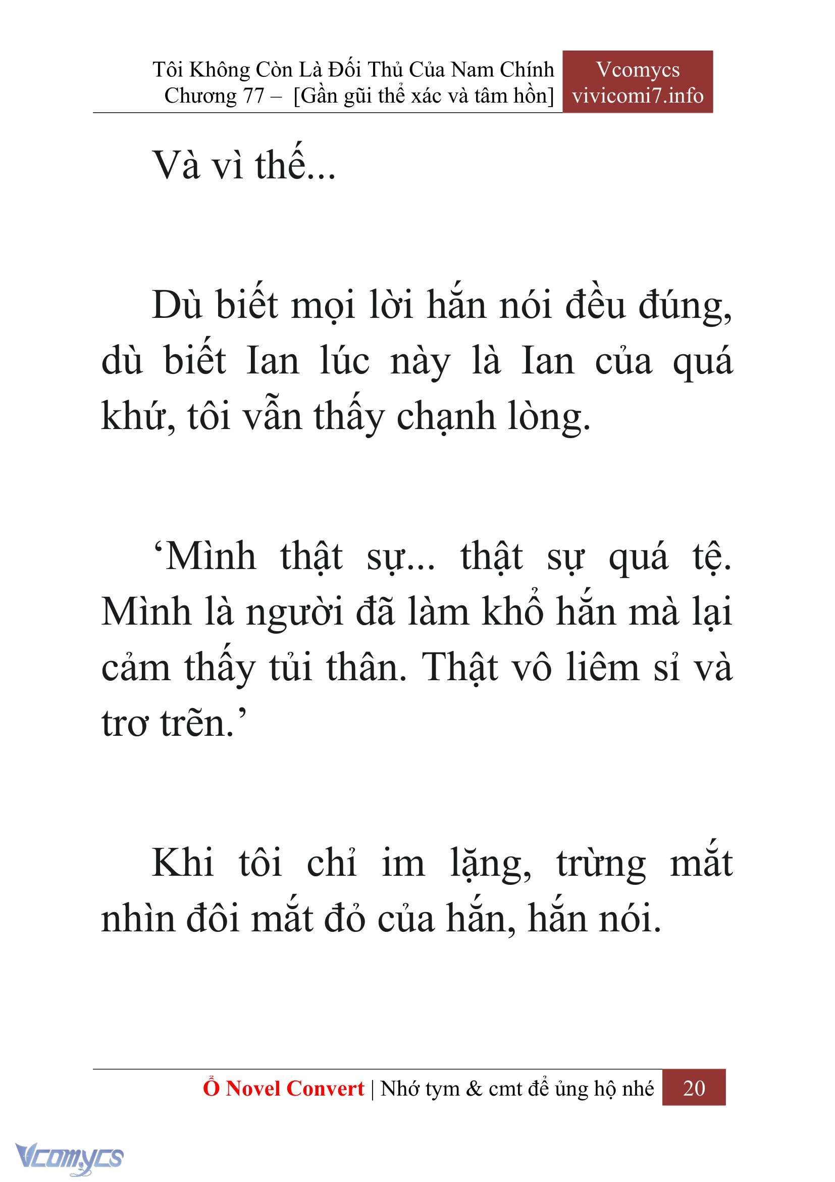 [Novel] Tôi Không Còn Là Đối Thủ Của Nam Chính Chapter  77 - 22