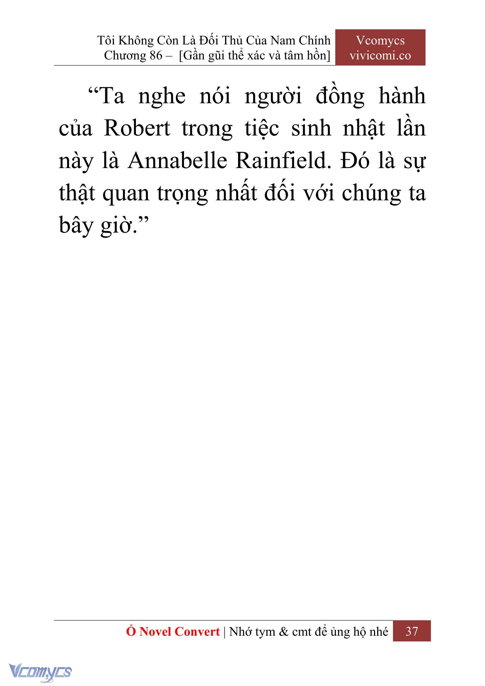 [Novel] Tôi Không Còn Là Đối Thủ Của Nam Chính Chapter  86 - 39
