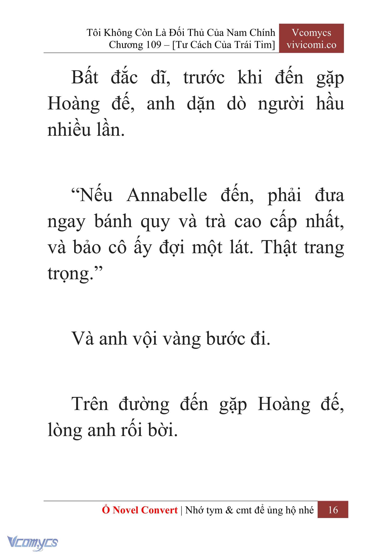 [Novel] Tôi Không Còn Là Đối Thủ Của Nam Chính Chapter  109 - 18