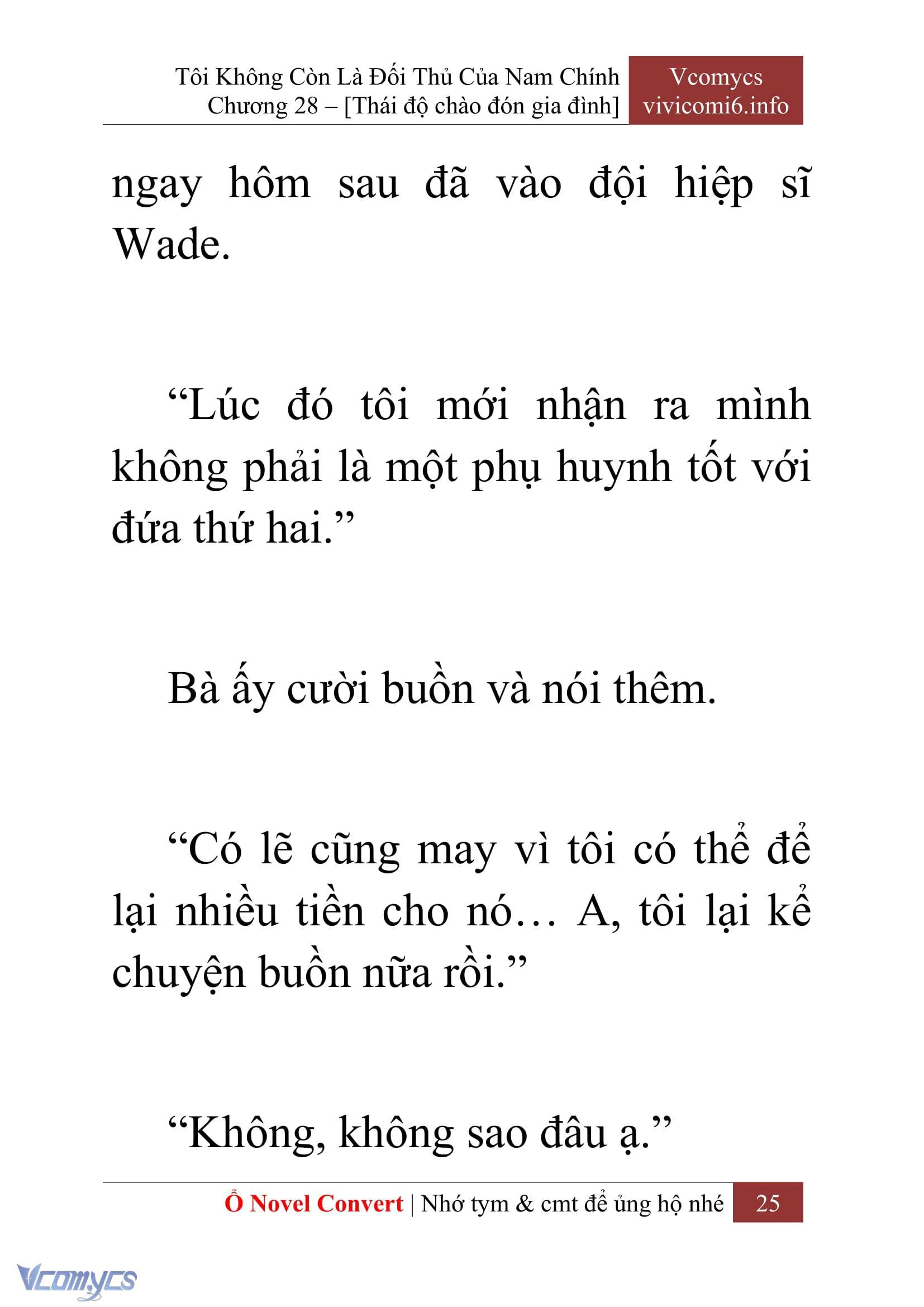 [Novel] Tôi Không Còn Là Đối Thủ Của Nam Chính Chapter  28 - 27