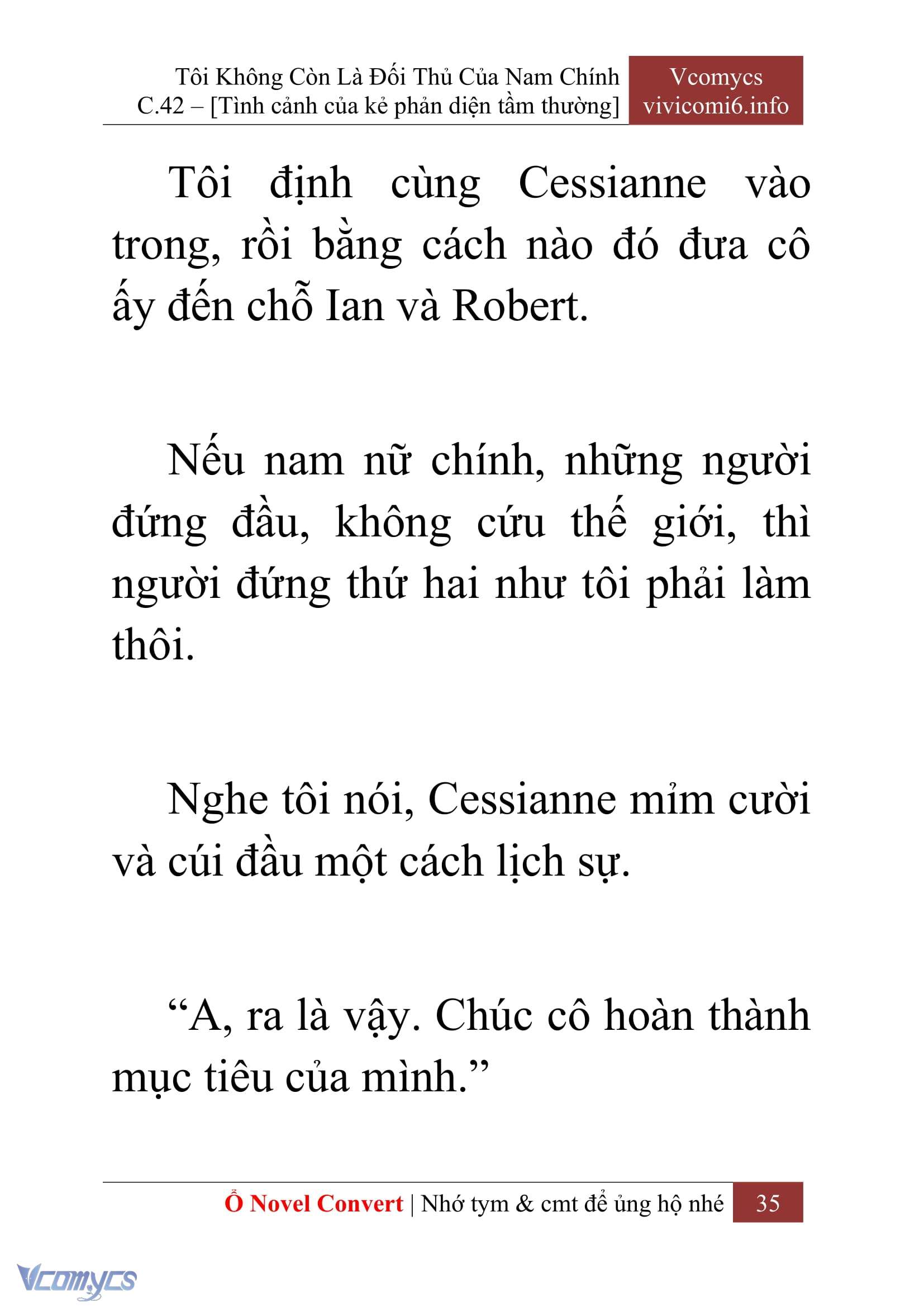 [Novel] Tôi Không Còn Là Đối Thủ Của Nam Chính Chapter  42 - 37