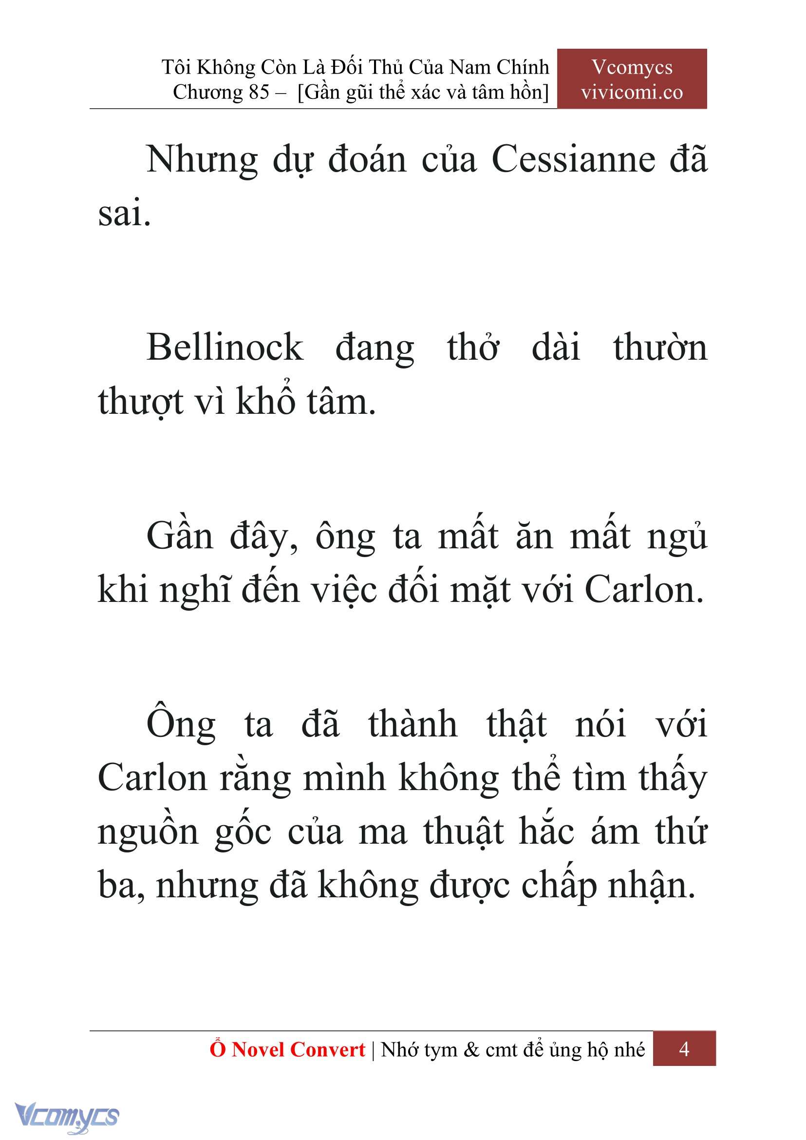 [Novel] Tôi Không Còn Là Đối Thủ Của Nam Chính Chapter  85 - 6
