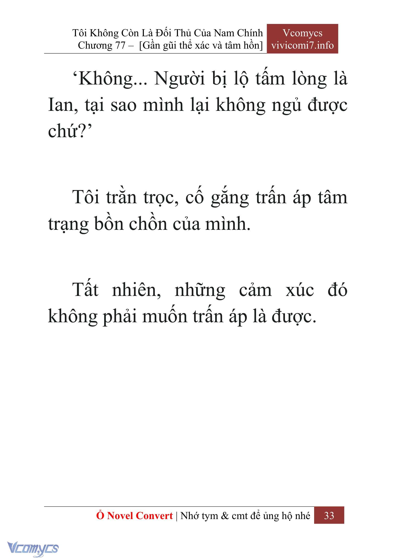 [Novel] Tôi Không Còn Là Đối Thủ Của Nam Chính Chapter  77 - 35