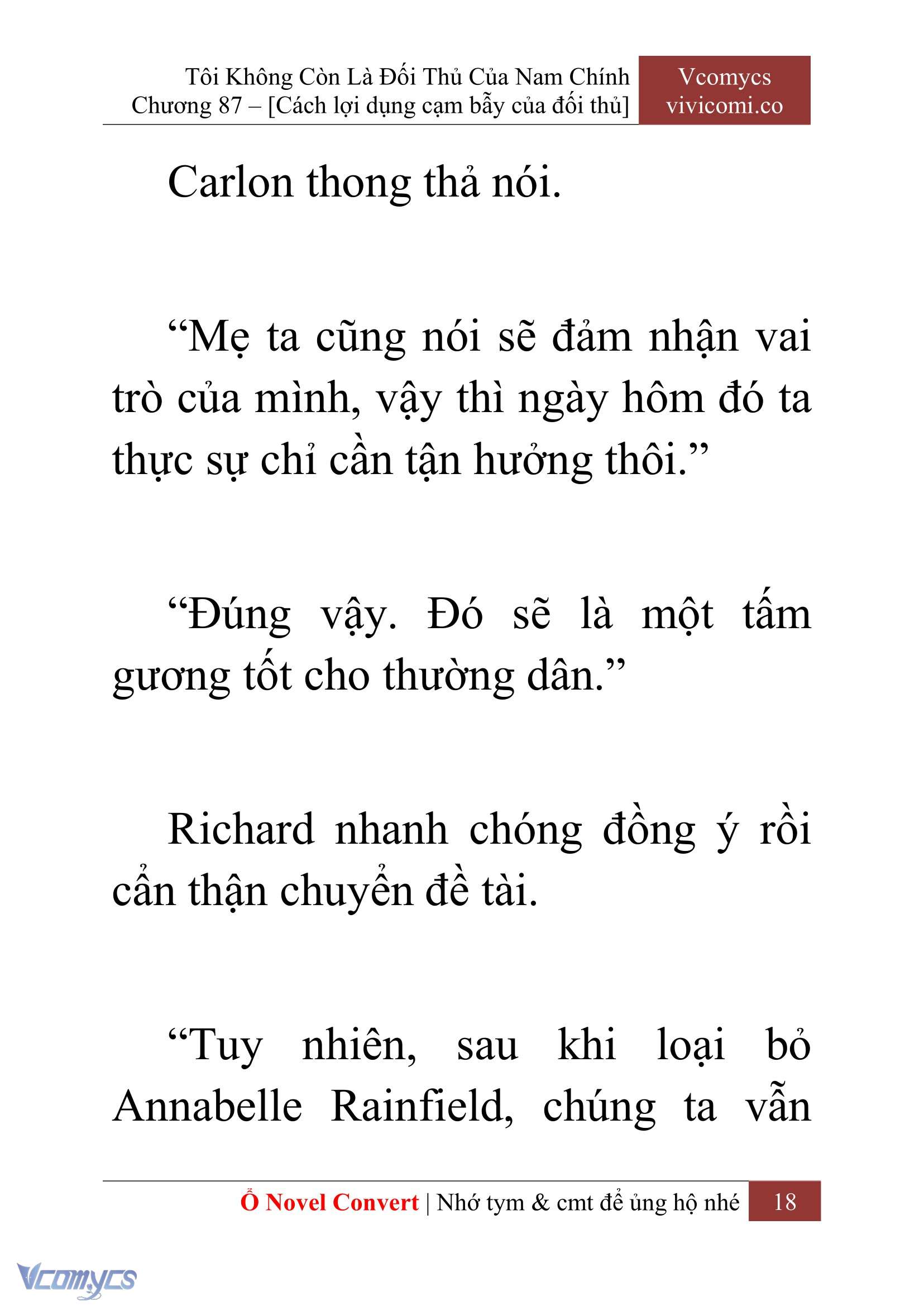 [Novel] Tôi Không Còn Là Đối Thủ Của Nam Chính Chapter  87 - 20