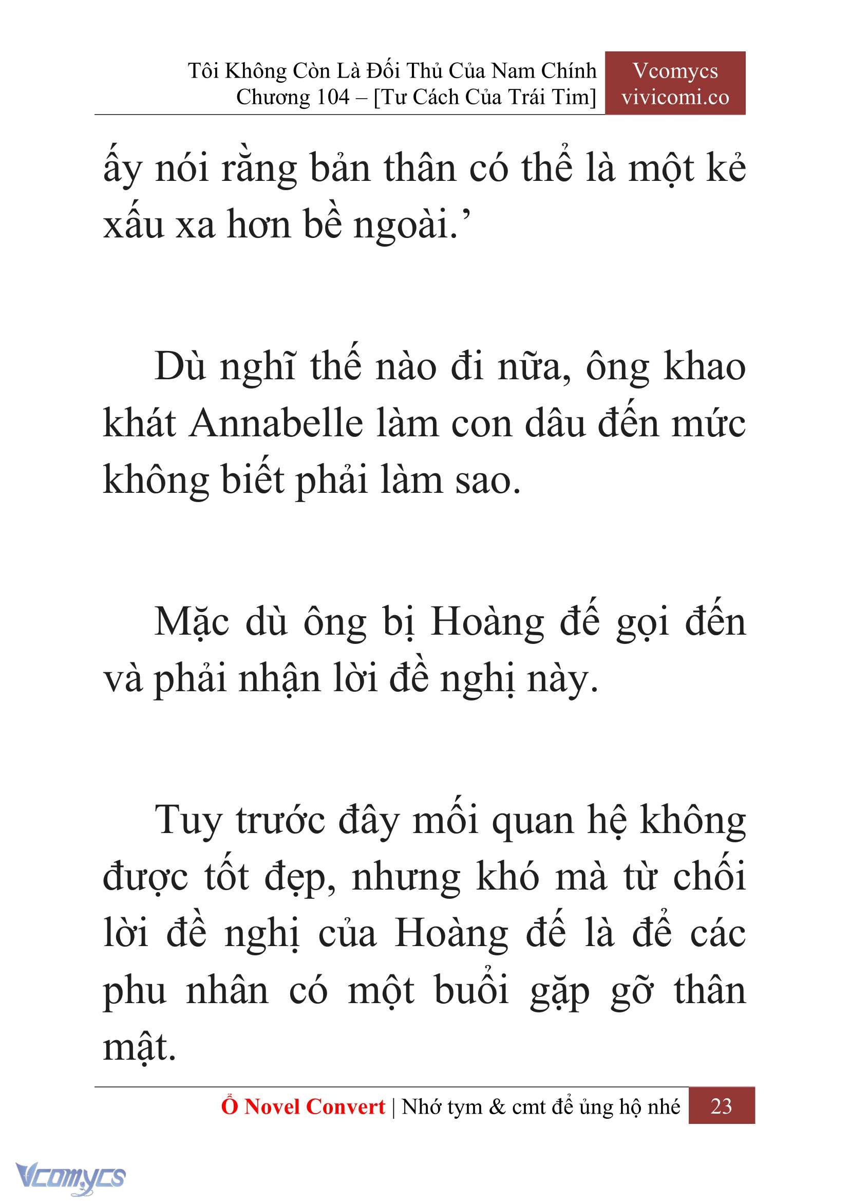 [Novel] Tôi Không Còn Là Đối Thủ Của Nam Chính Chapter  104 - 25
