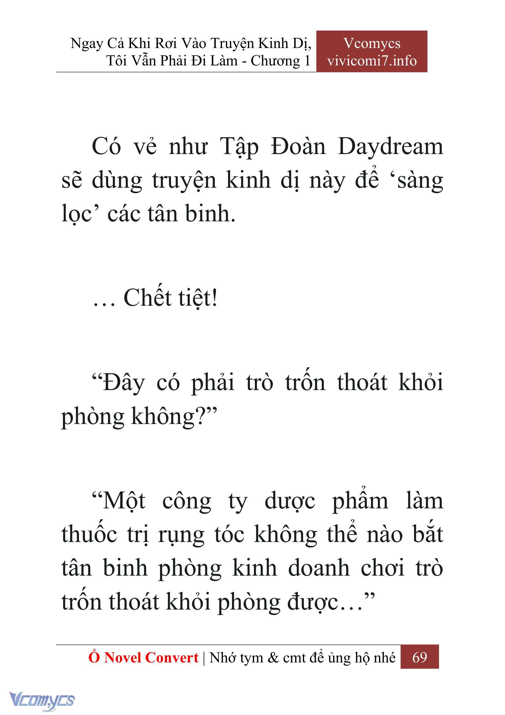 [Novel] Ngay Cả Khi Rơi Vào Truyện Kinh Dị, Tôi Vẫn Phải Đi Làm Chapter  1 - 71