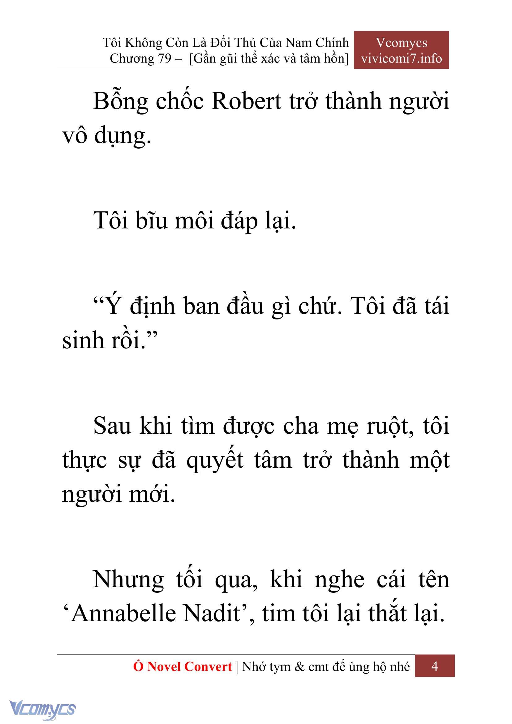 [Novel] Tôi Không Còn Là Đối Thủ Của Nam Chính Chapter  79 - 6