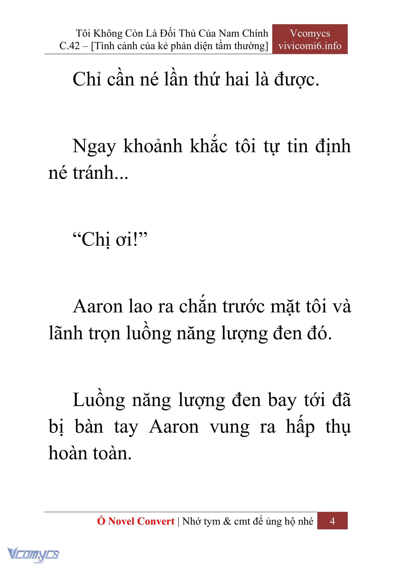 [Novel] Tôi Không Còn Là Đối Thủ Của Nam Chính Chapter  42 - 6