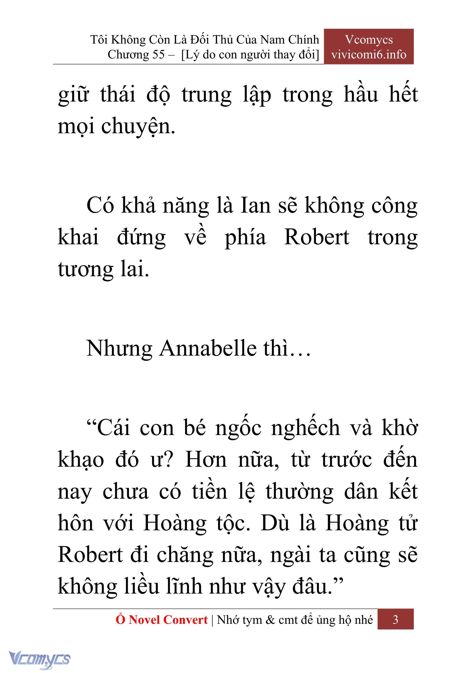 [Novel] Tôi Không Còn Là Đối Thủ Của Nam Chính Chapter  55 - 5