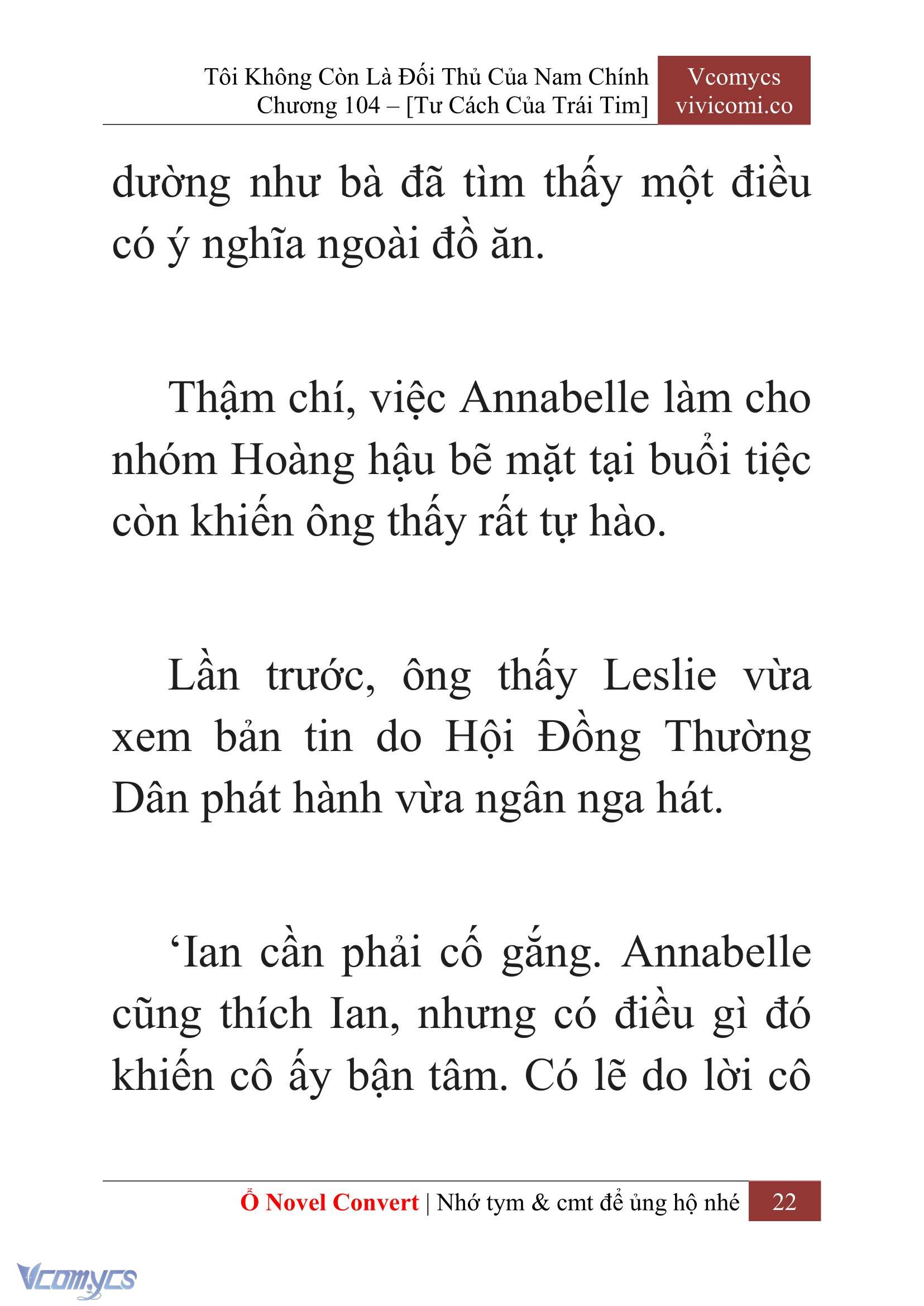 [Novel] Tôi Không Còn Là Đối Thủ Của Nam Chính Chapter  104 - 24