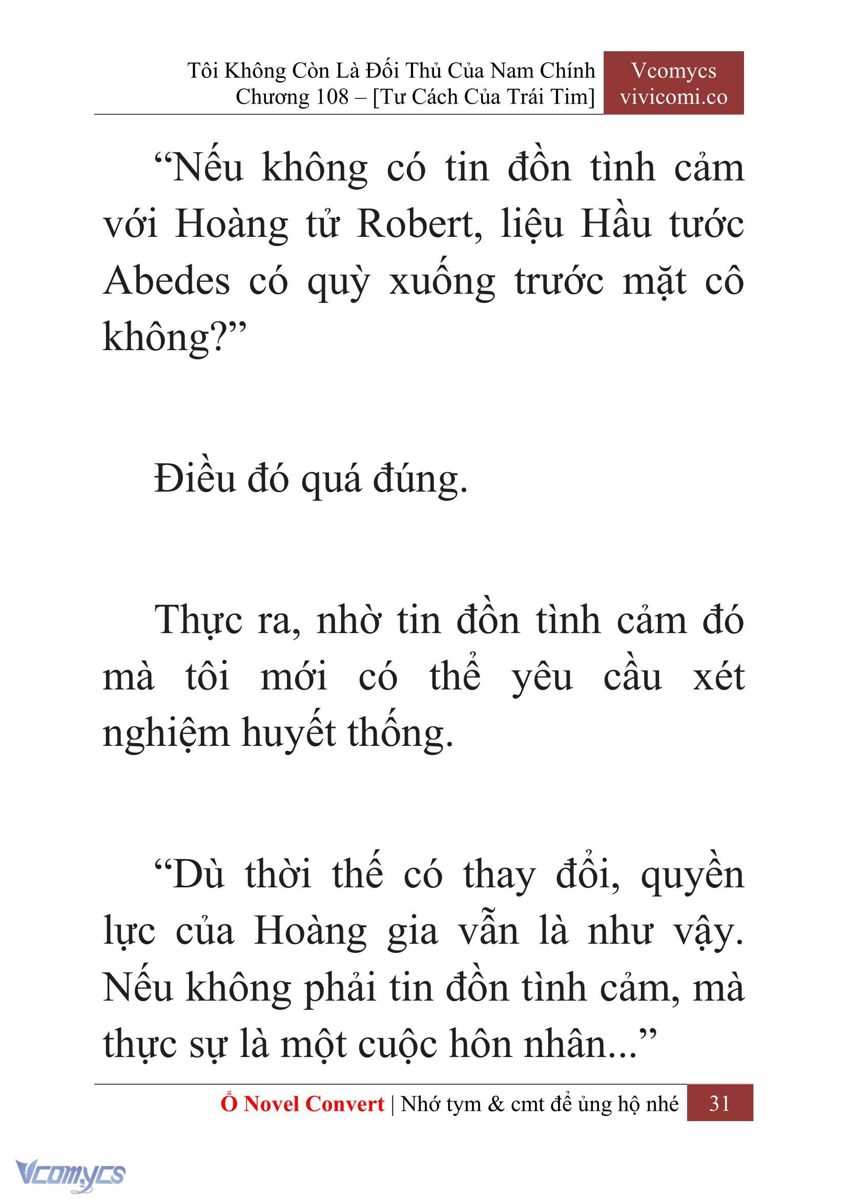 [Novel] Tôi Không Còn Là Đối Thủ Của Nam Chính Chapter  108 - 33