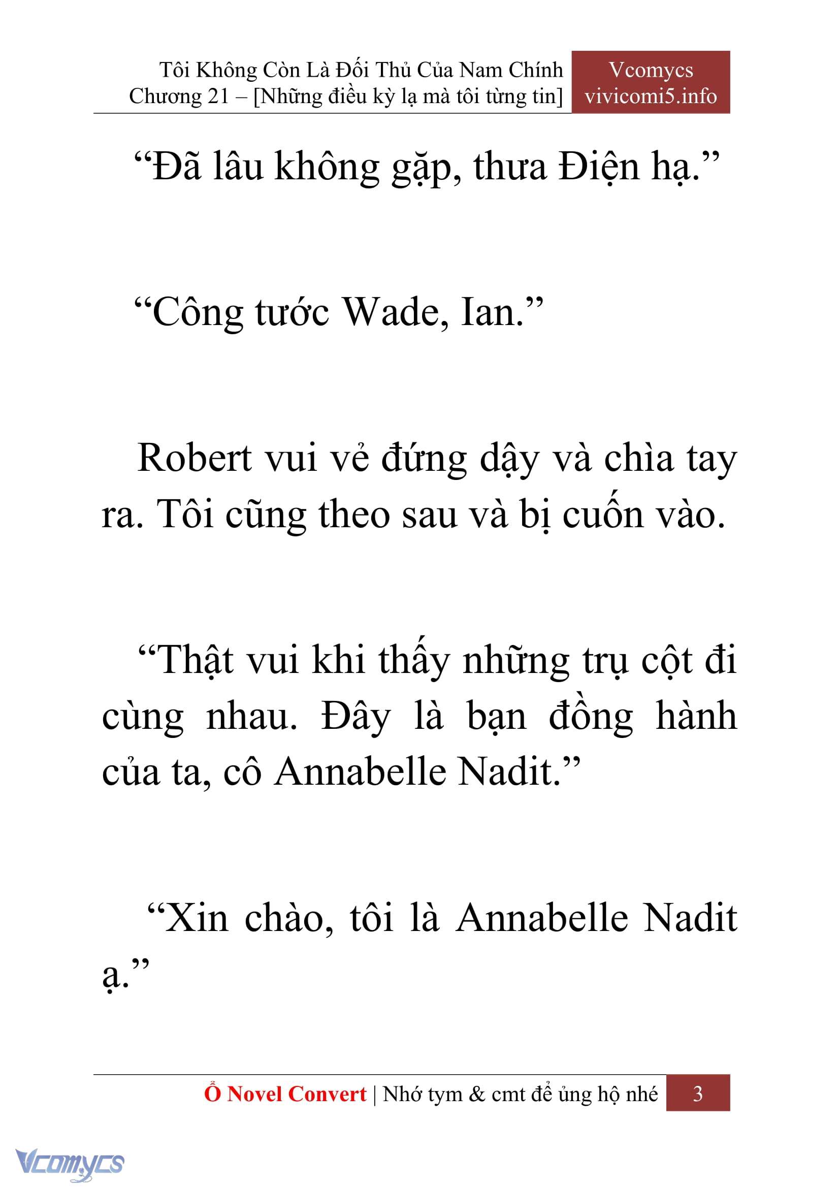 [Novel] Tôi Không Còn Là Đối Thủ Của Nam Chính Chapter  21 - 5