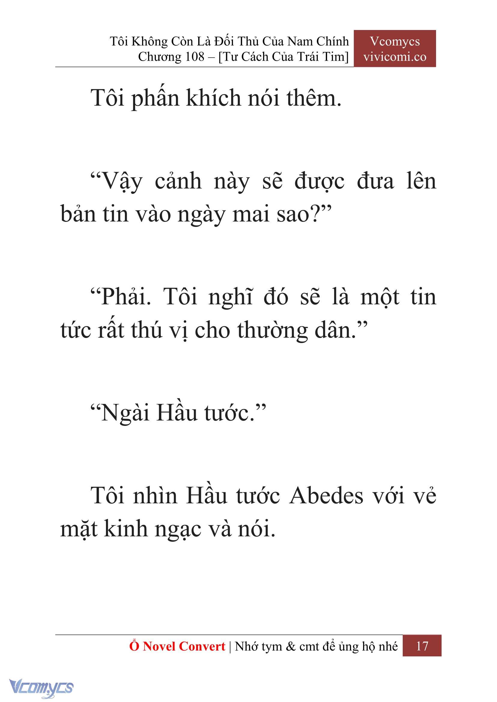 [Novel] Tôi Không Còn Là Đối Thủ Của Nam Chính Chapter  108 - 19