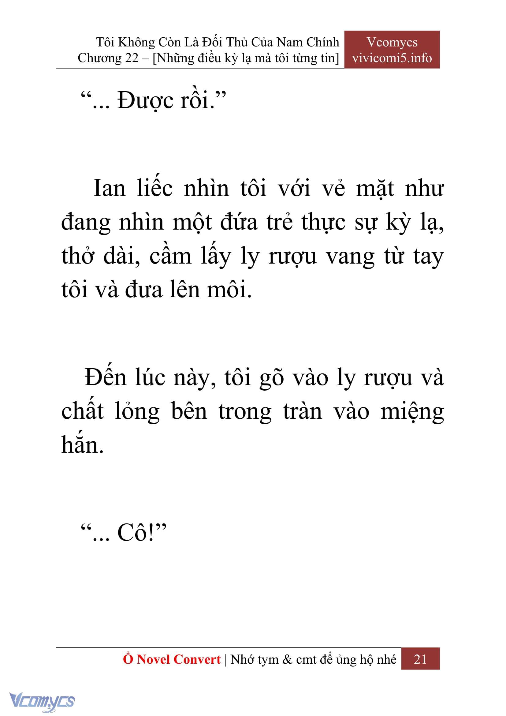 [Novel] Tôi Không Còn Là Đối Thủ Của Nam Chính Chapter  22 - 23