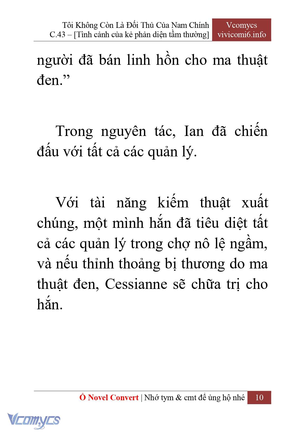 [Novel] Tôi Không Còn Là Đối Thủ Của Nam Chính Chapter  43 - 12