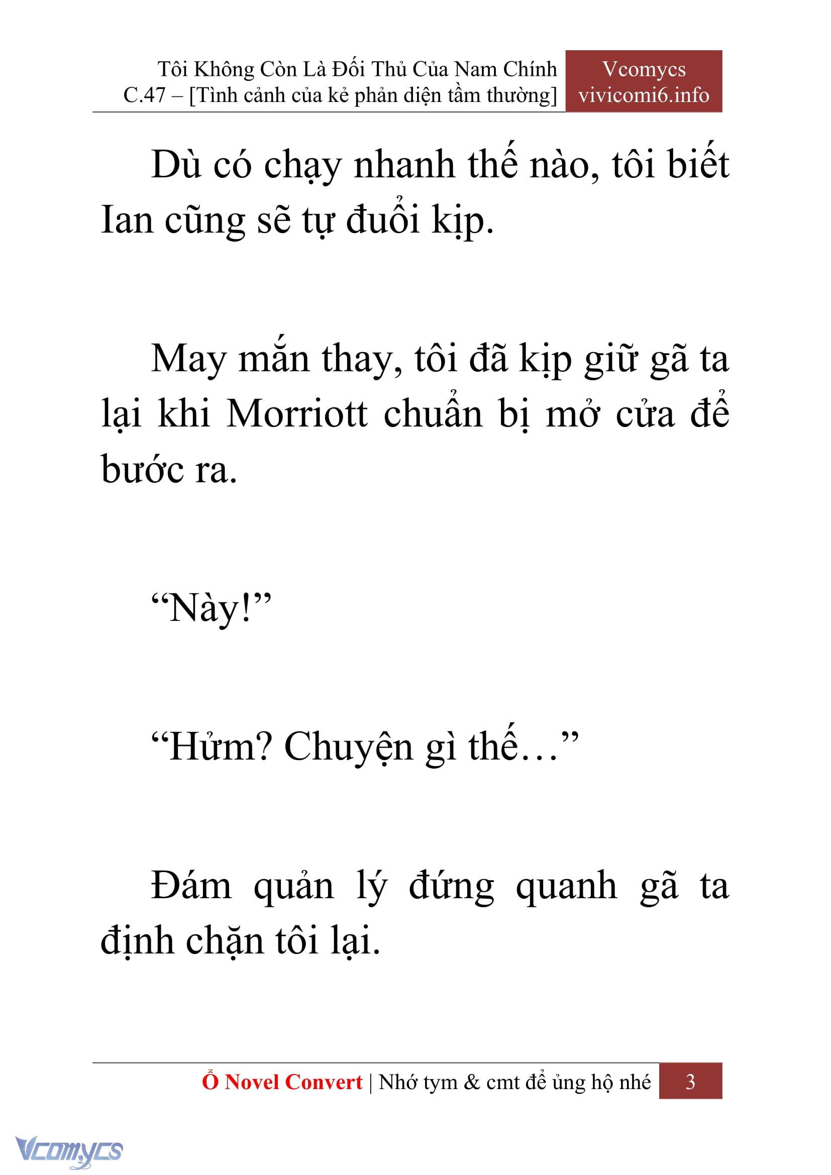 [Novel] Tôi Không Còn Là Đối Thủ Của Nam Chính Chapter  47 - 5