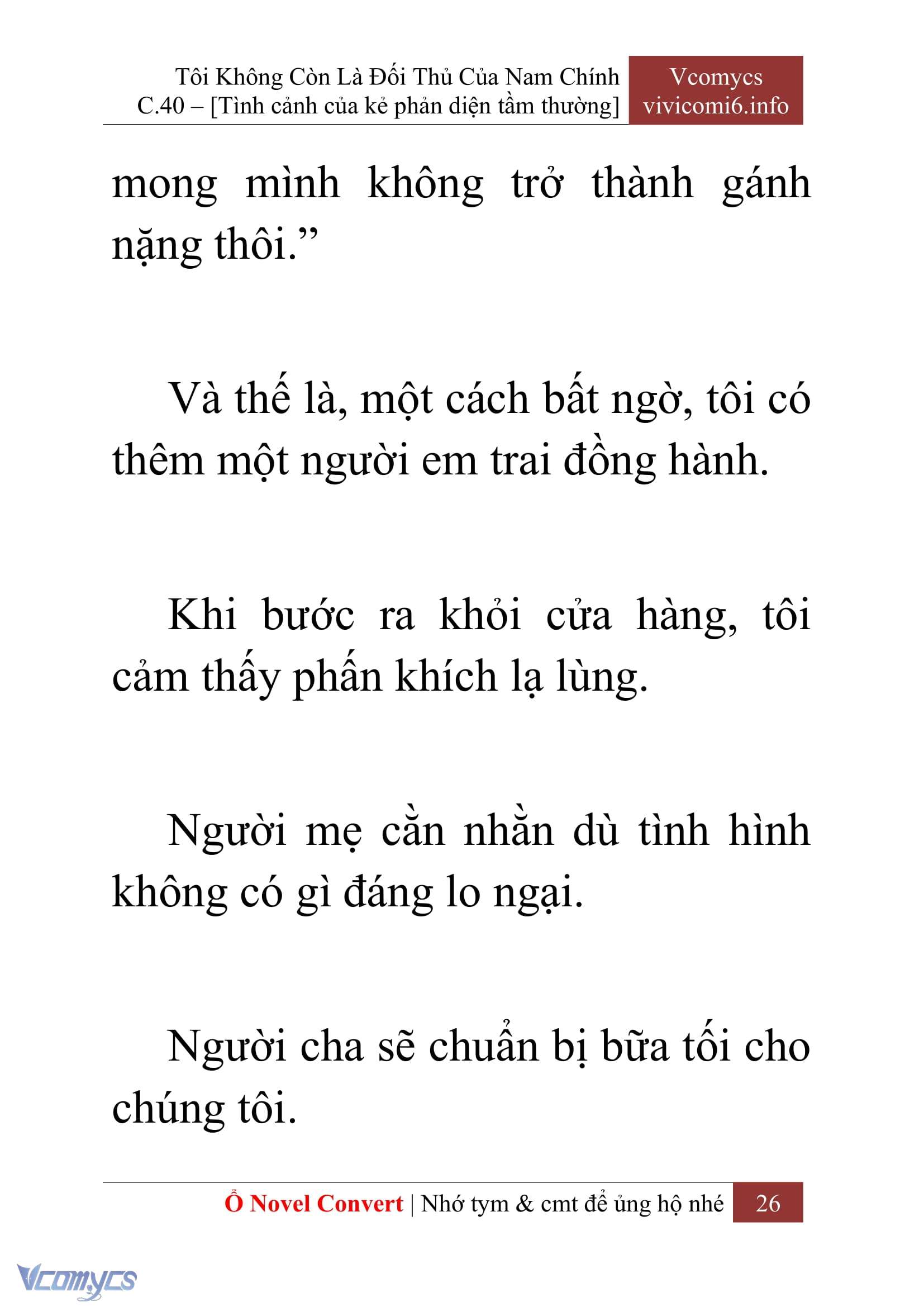 [Novel] Tôi Không Còn Là Đối Thủ Của Nam Chính Chapter  40 - 28